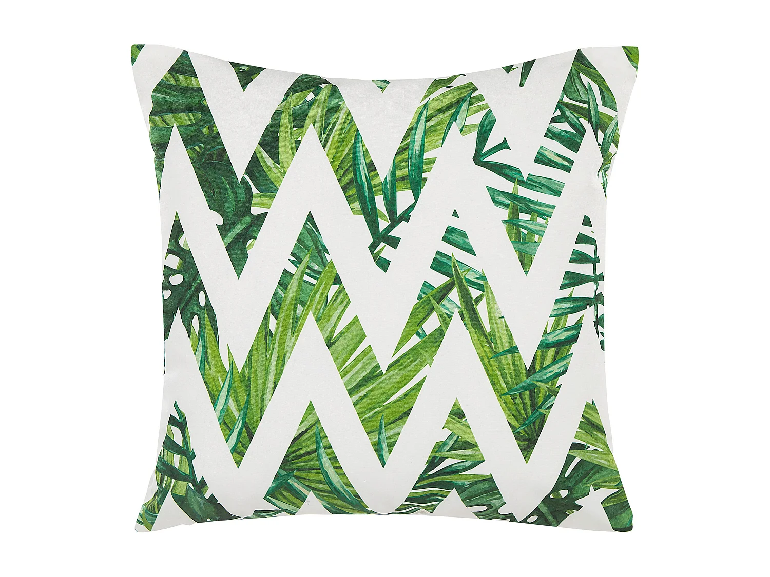 Set di 2 cuscini da esterno BRENTO Trama Chevron 45 x 45 cm Verde