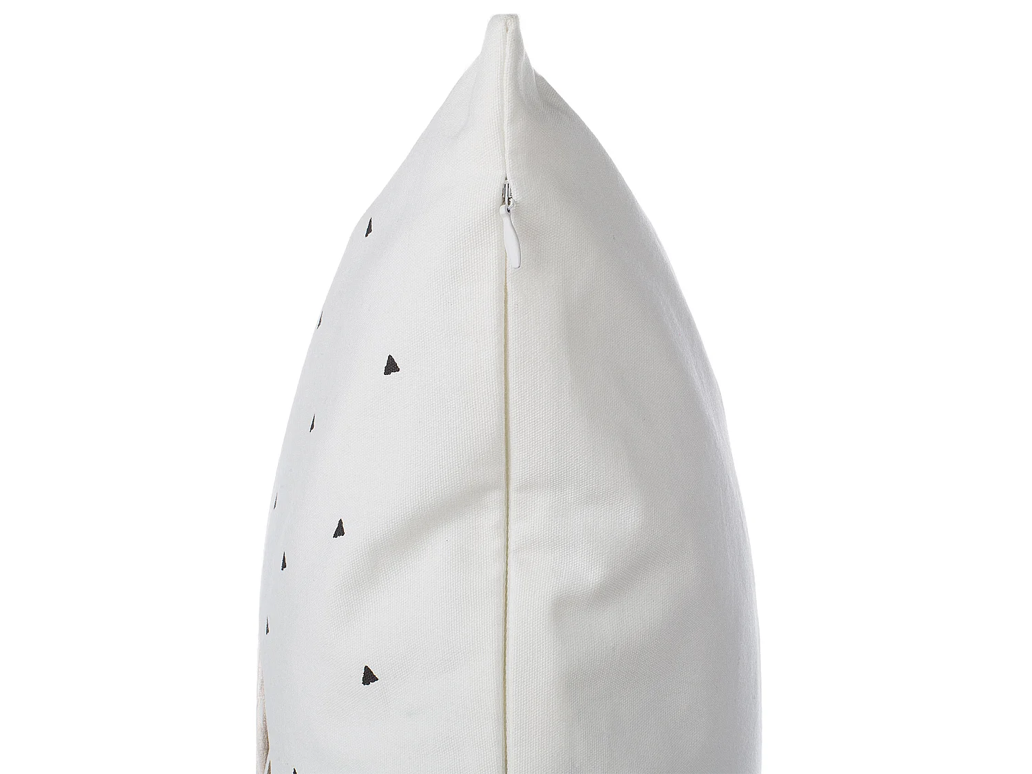 Set di 2 cuscini YASMIN Cotone 45 x 45 cm Bianco Oro Nero Trama di piante