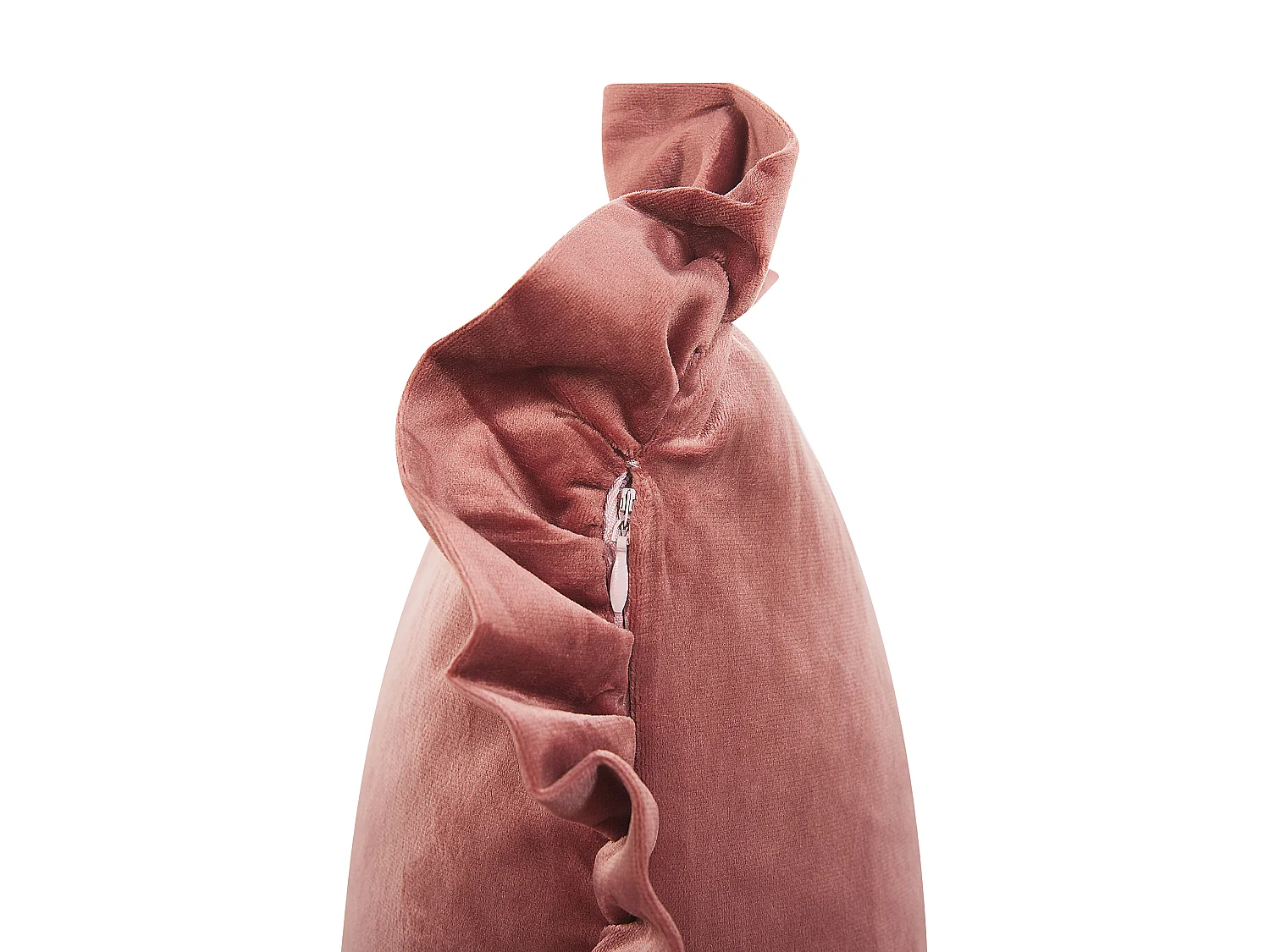 Set van 2 decoratieve kussens KALANCHOE Fluweel 30 x 50 cm Roze Effen