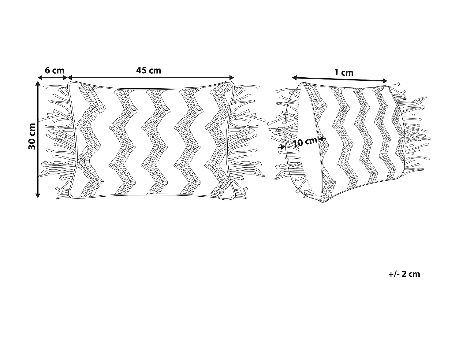 Cojín decorativo KIRIKKALE Algodón 30 x 45 cm Gris Patrón geométrico