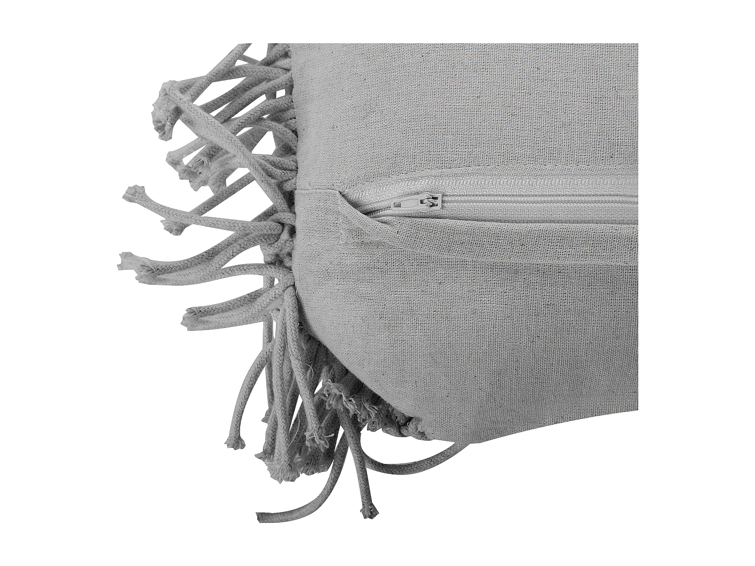 Coussin KIRIKKALE Coton 30 x 45 cm Gris Motif géométrique