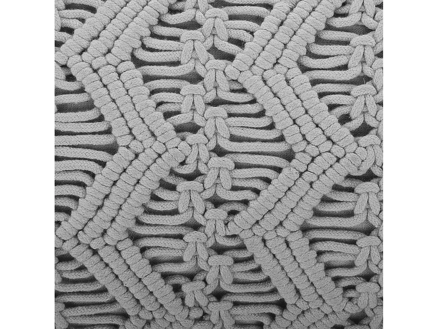 Almofada decorativa KIRIKKALE Algodão 30 x 45 cm Cinzento Padrão geométrico