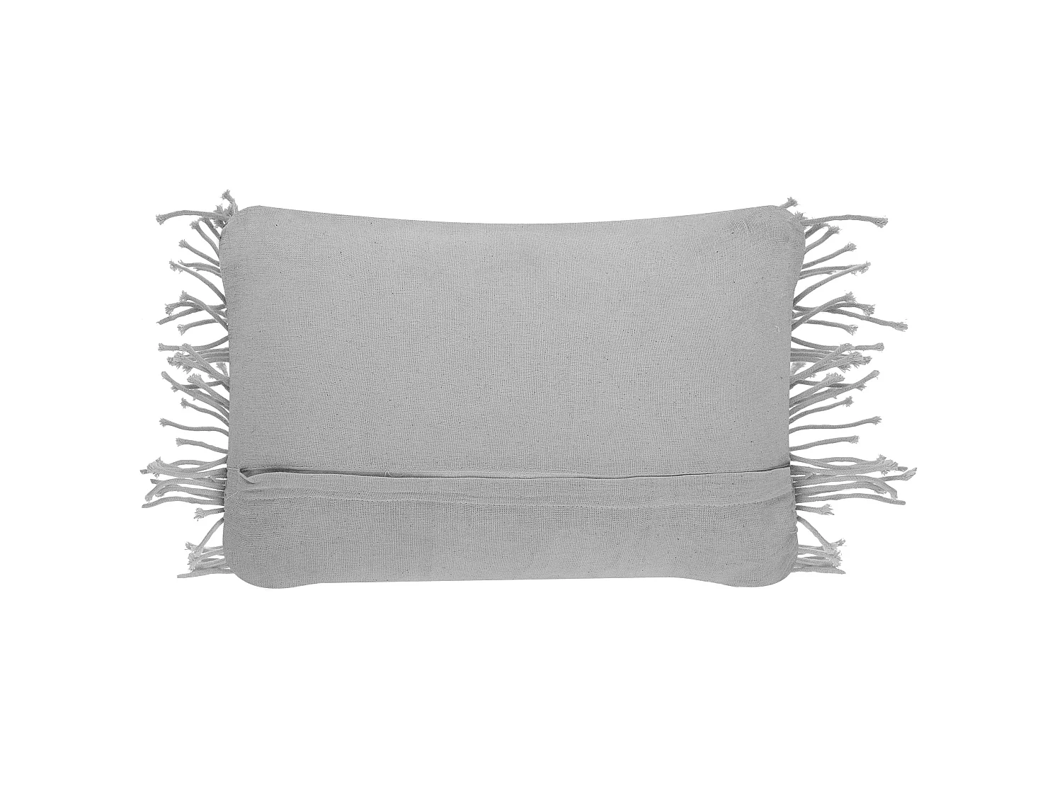 Throw Cushion KIRIKKALE Cotton 30 x 45 cm Grey Geometric Pattern