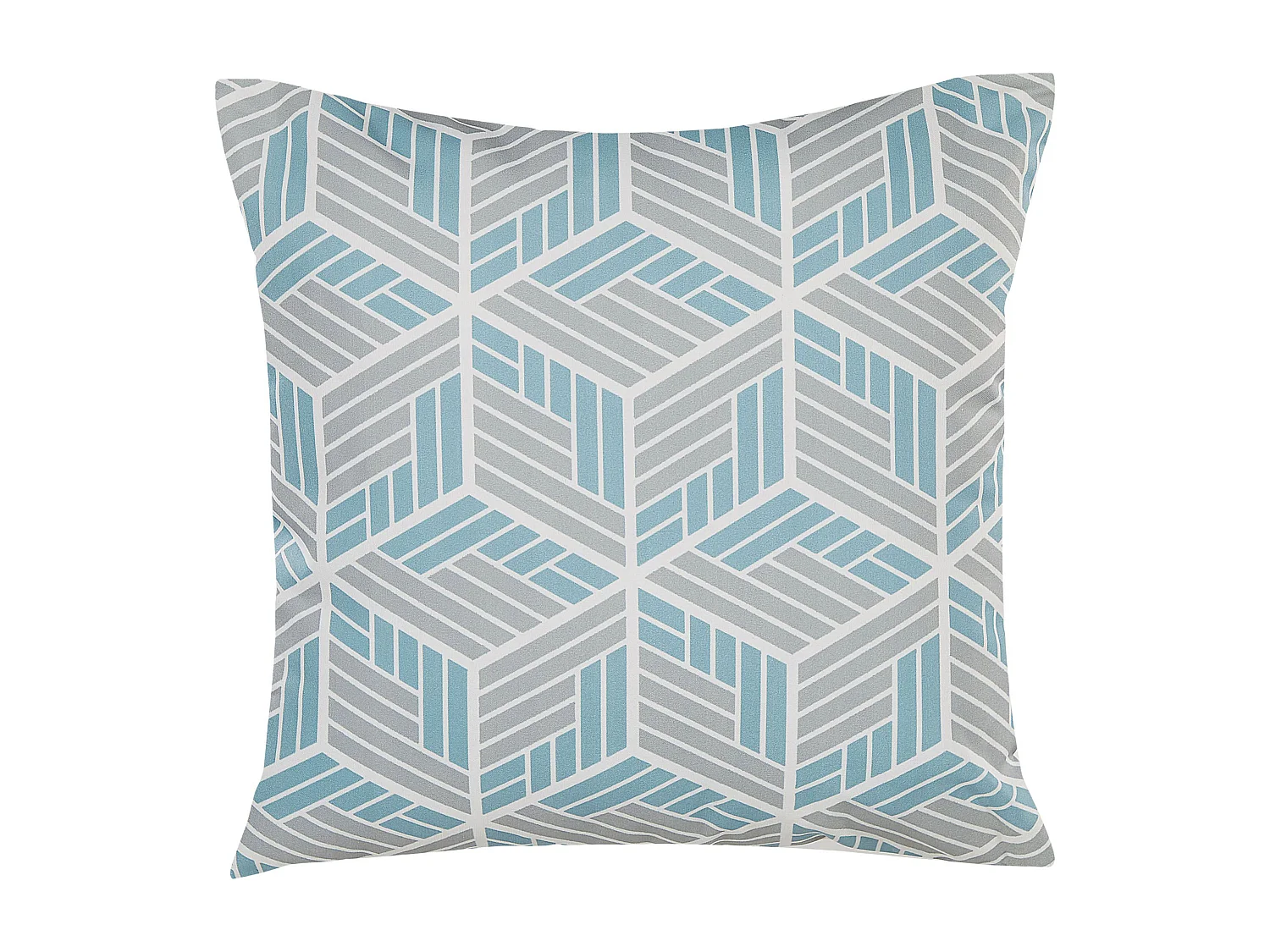 Conjunto de 2 almofadas de jardim VEGGIO Padrão geométrico 45 x 45 cm Multicolor