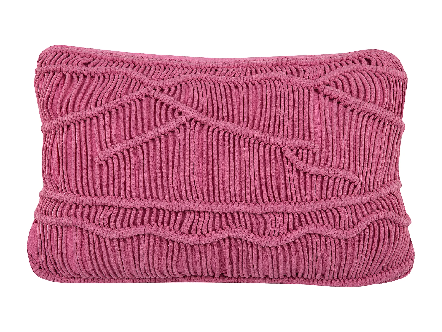 Coussin KIRIS Coton 30 x 50 cm Rose Motif géométrique