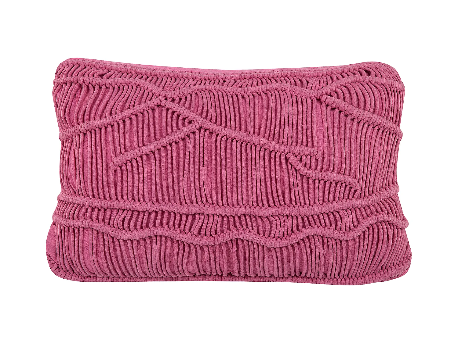 Sierkussen KIRIS Katoen 30 x 50 cm Roze Geometrisch patroon