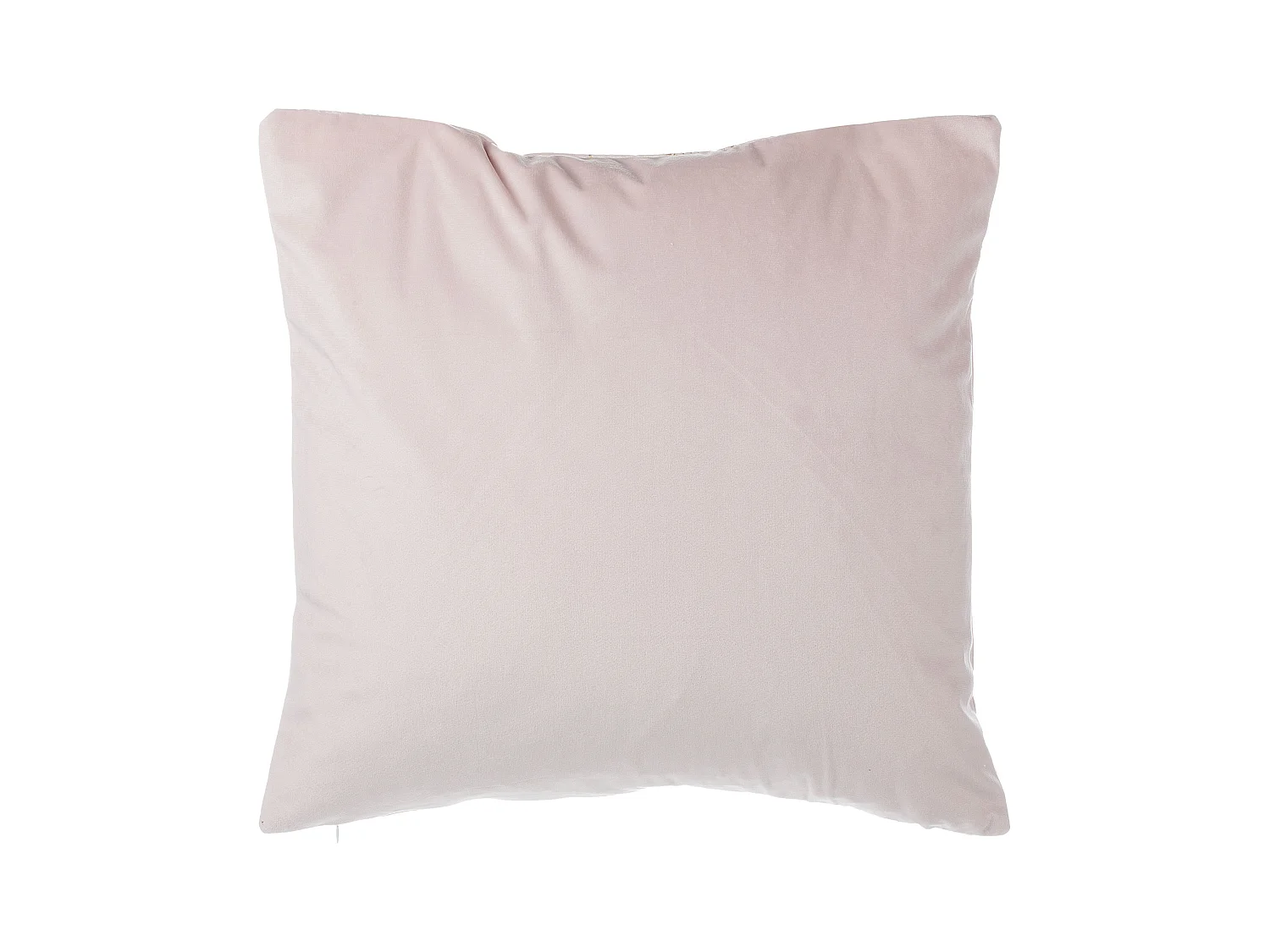 Dekokissen Blättermotiv Samtstoff rosa 45 x 45 cm im 2er Set Freesia