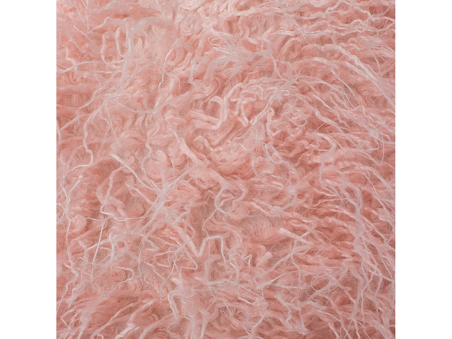 Conjunto de 2 almofadas decorativas DAISY Imitação de pele 45 x 45 cm Rosa Sólido