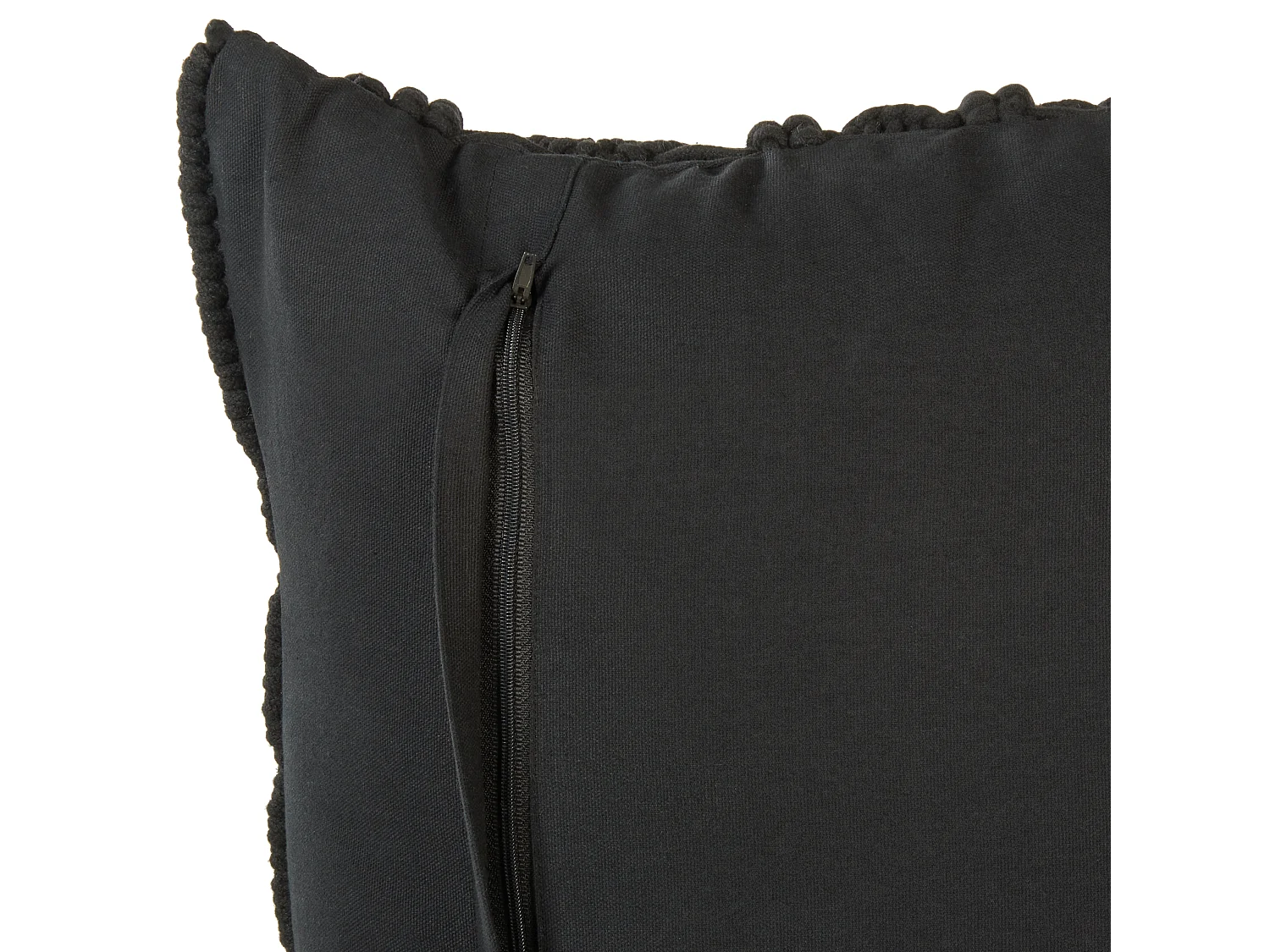 Lot de 2 coussins décoratifs MUDANYA Coton 45 x 45 cm Noir Motif géométrique