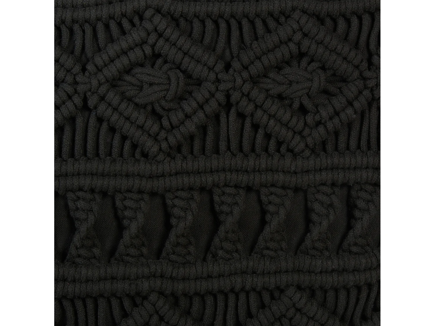 Lot de 2 coussins décoratifs MUDANYA Coton 45 x 45 cm Noir Motif géométrique