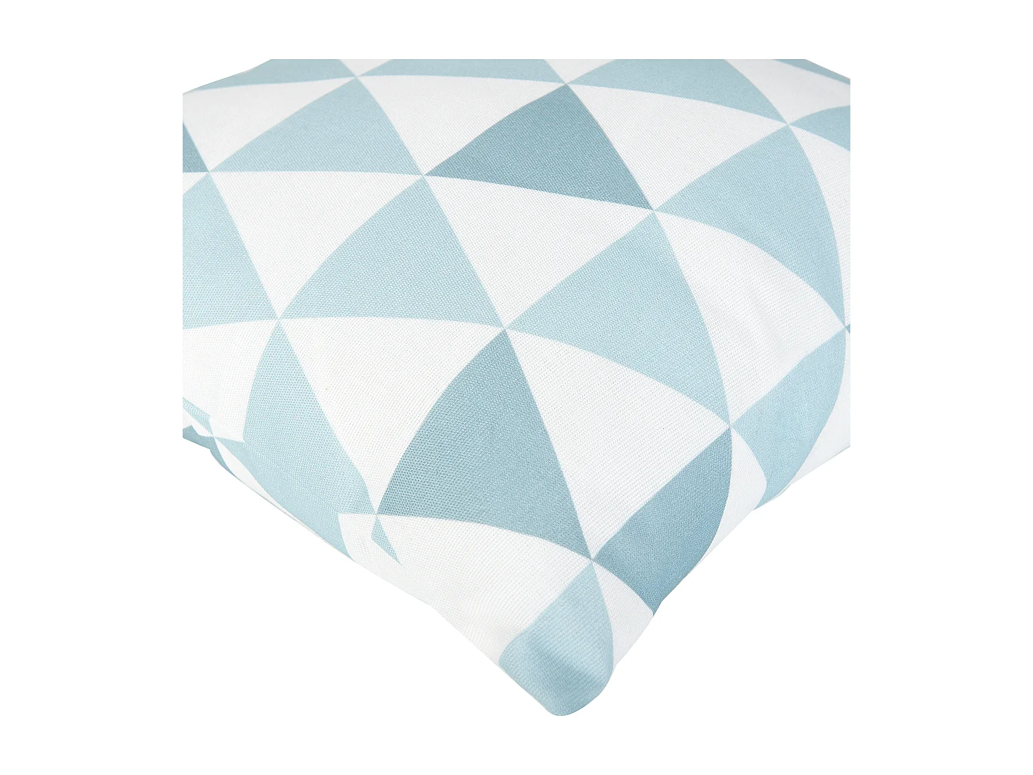Lot de 2 coussins d'extérieur TRIFOS Motif géométrique 40 x 40 cm Bleu