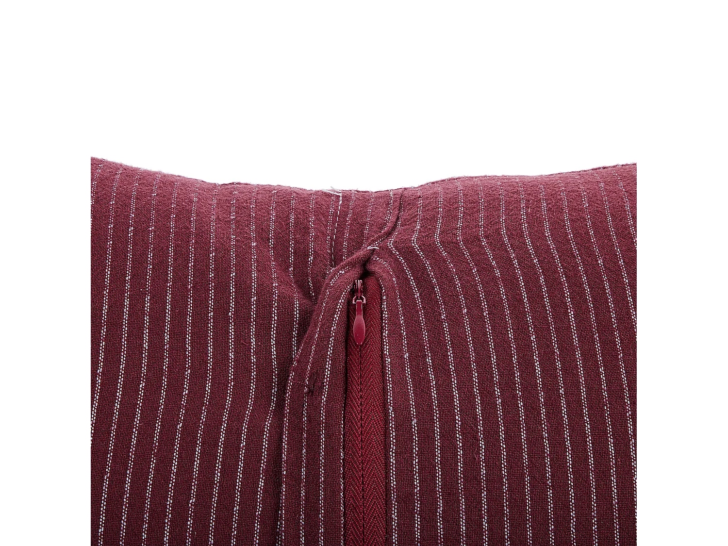 Set van 2 decoratieve kussens CAMPANULA 43 x 43 cm Rood Effen