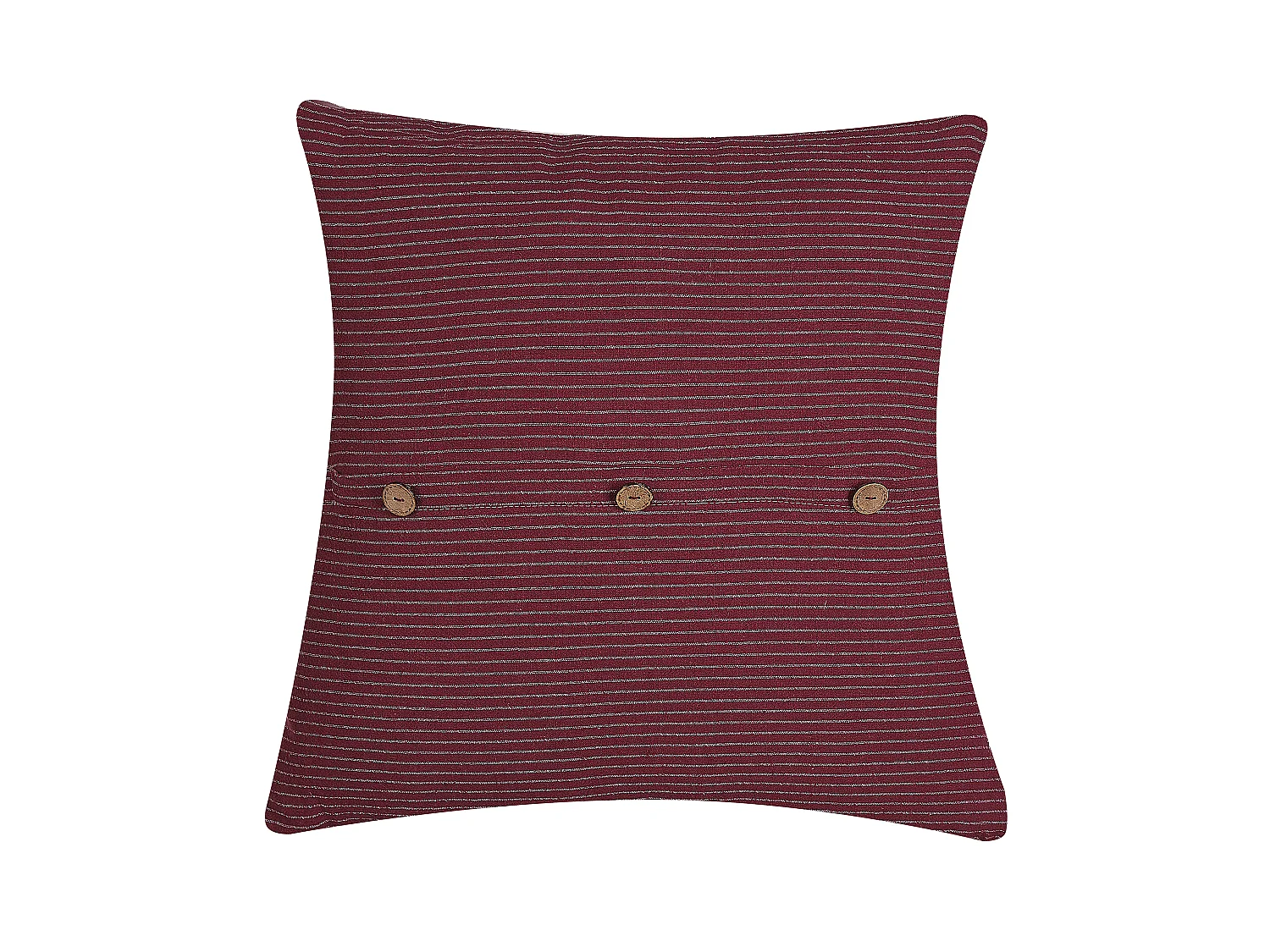 Dekokissen 2er Set CAMPANULA 43 x 43 cm Rot Ohne Muster