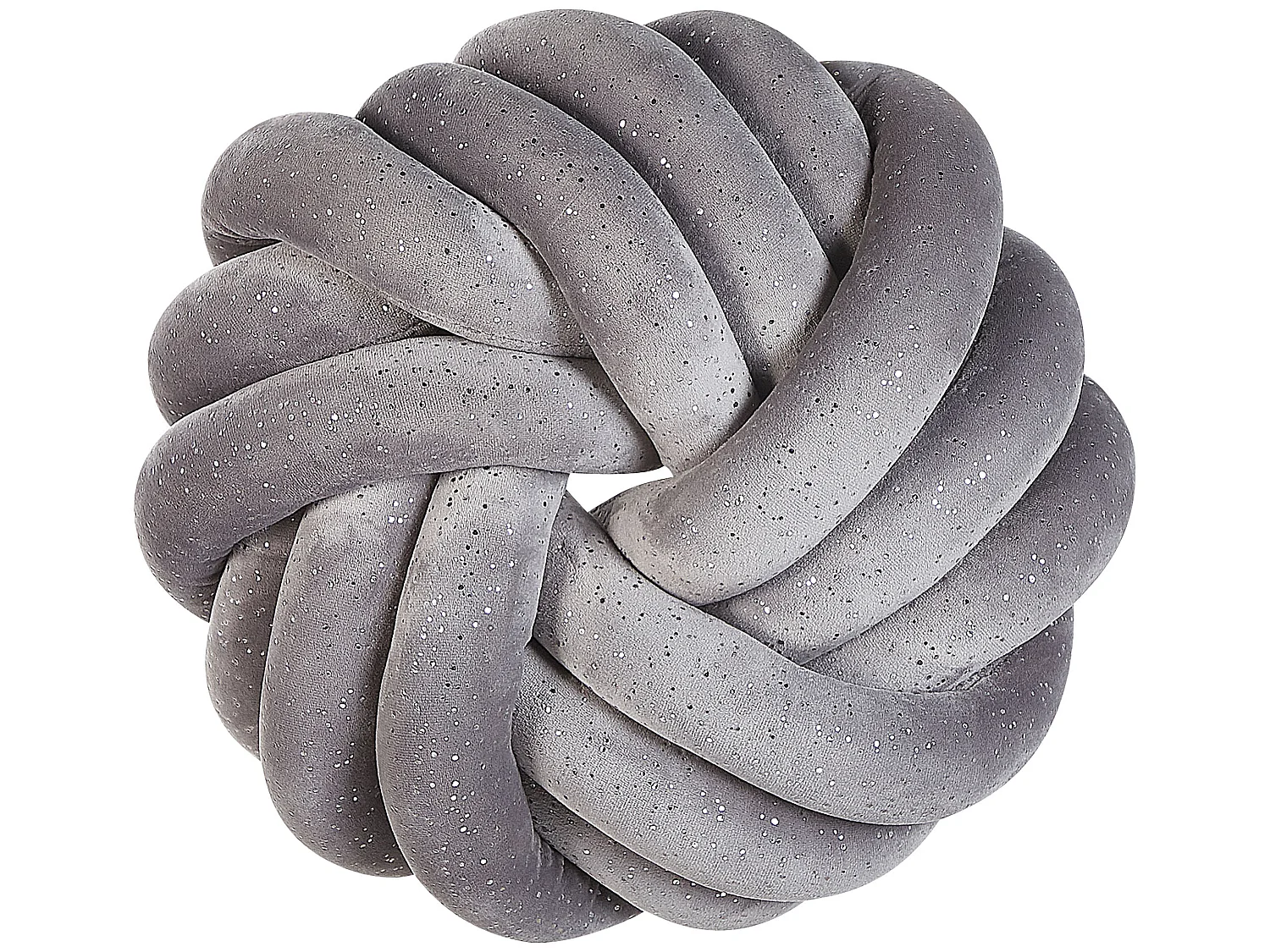 Cojín decorativo AKOLA Terciopelo 30 x 30 cm Gris Liso