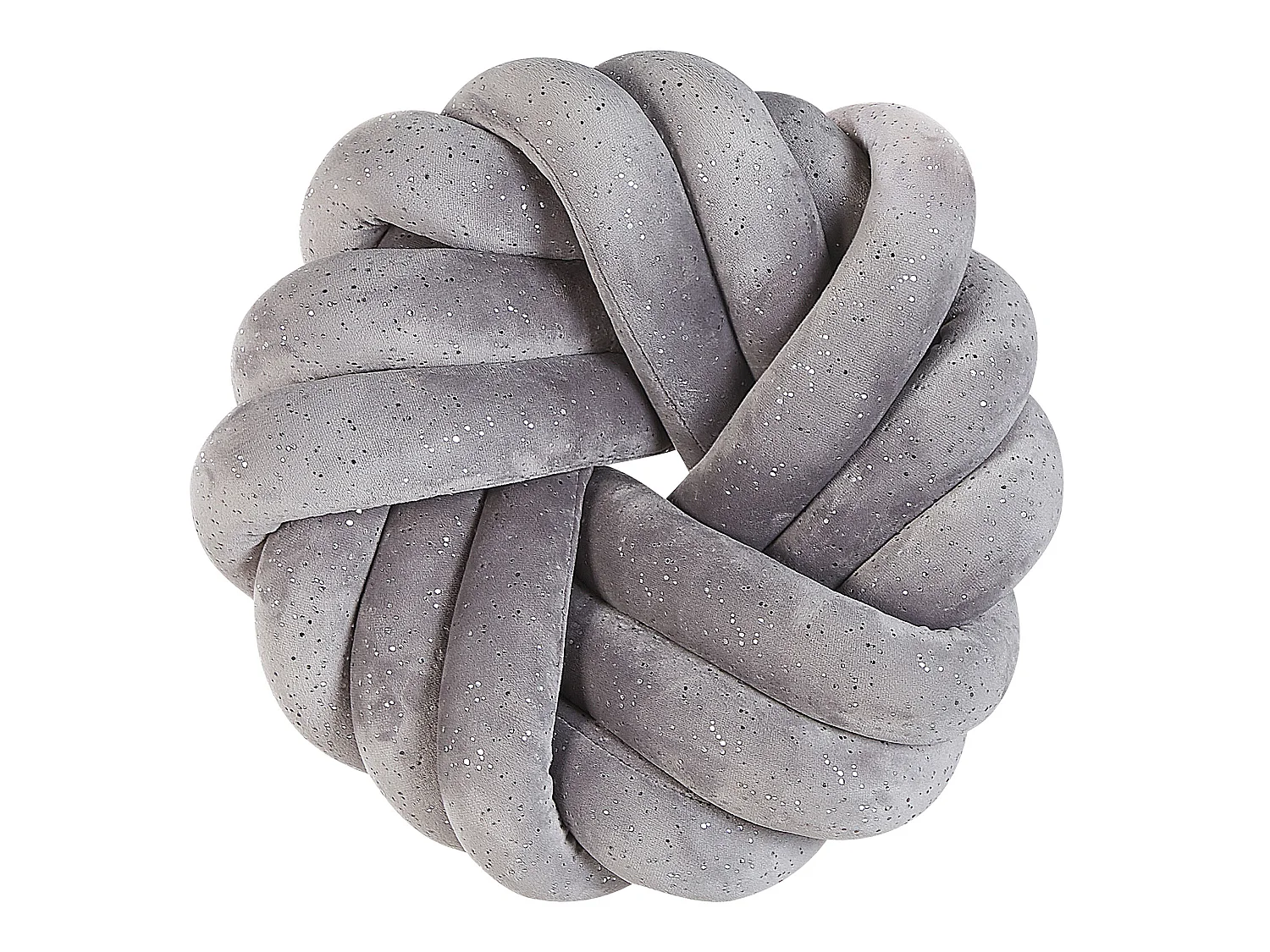 Coussin AKOLA Velours 30 x 30 cm Gris Unicolore