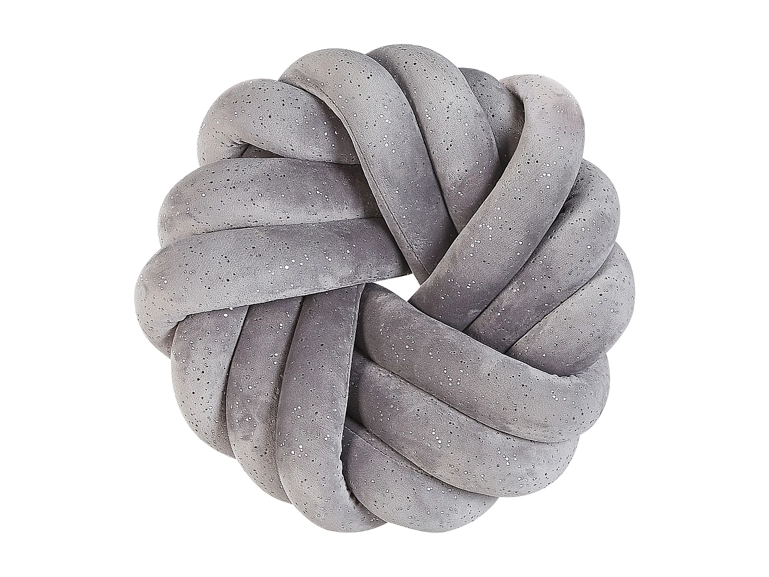 Sierkussen AKOLA Fluweel 30 x 30 cm Grijs Effen