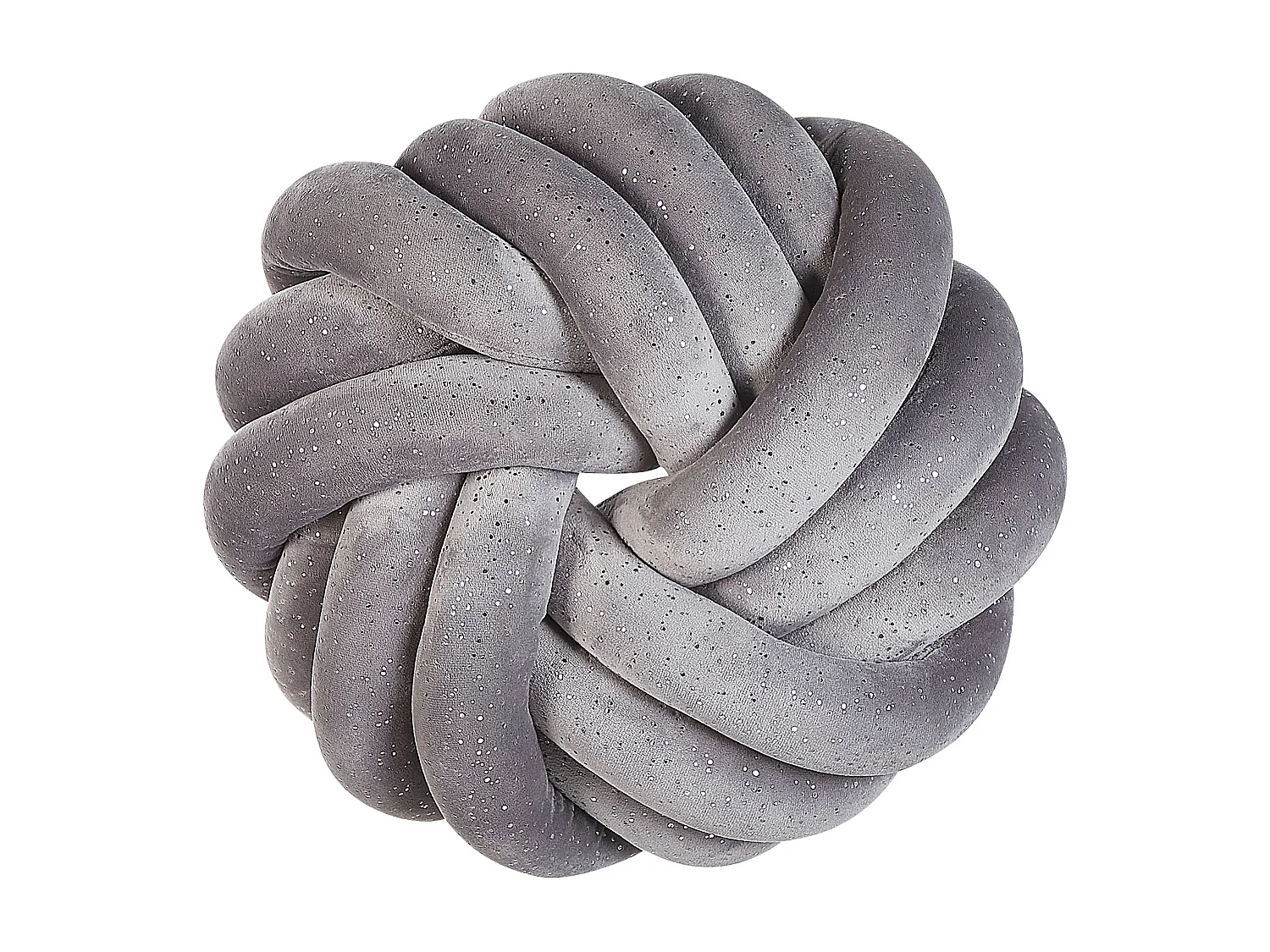 Sierkussen AKOLA Fluweel 30 x 30 cm Grijs Effen