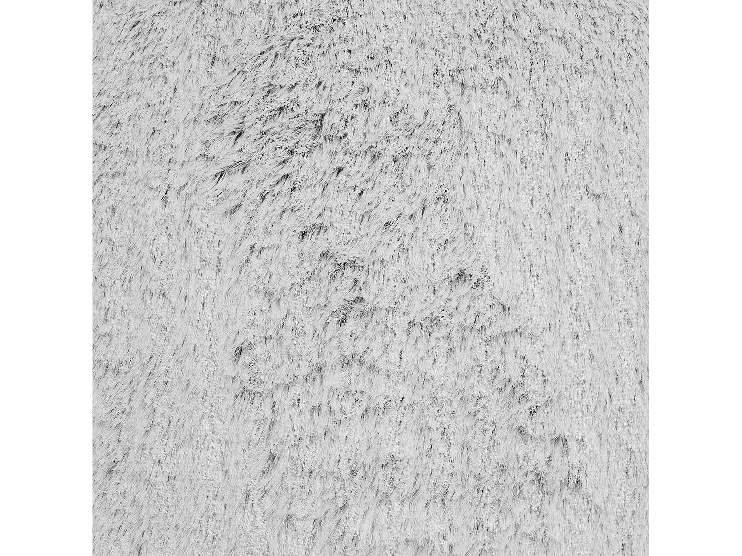 Dekokissen 2er Set 45 x 45 cm Kunstfell flauschig Plüsch grau hellgrau Clematis