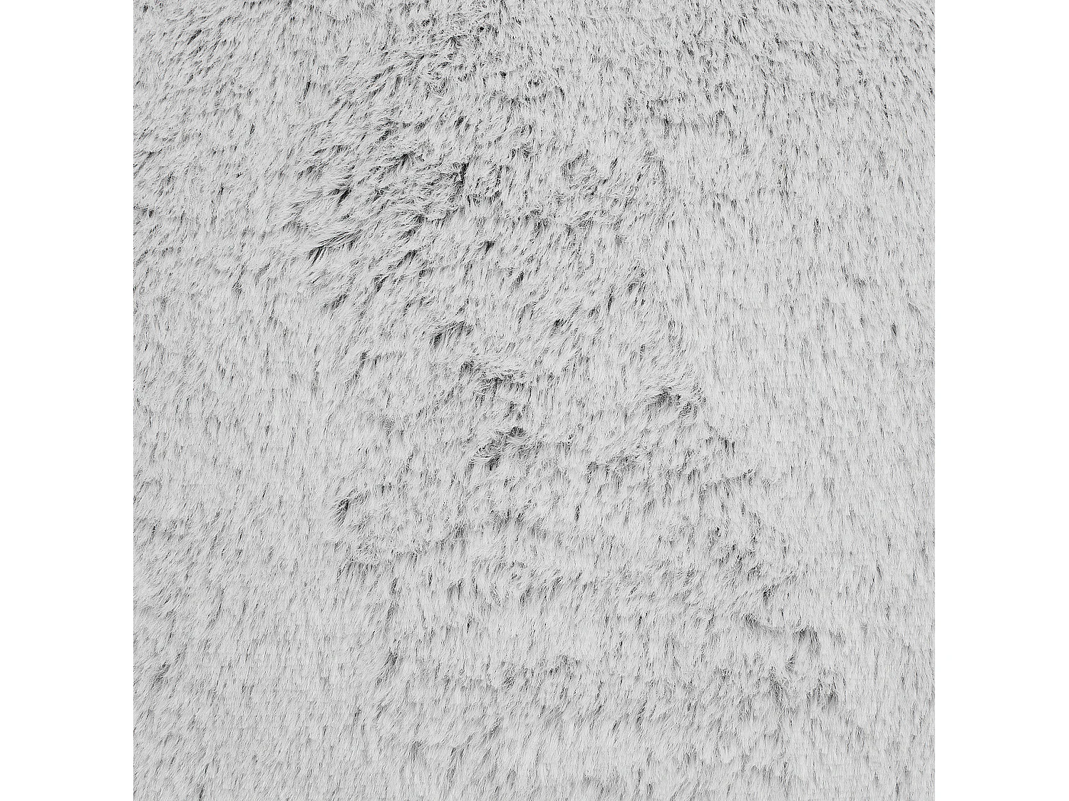 Lot de 2 coussins décoratifs CLEMATIS Fourrure synthétique 45 x 45 cm Gris clair Unicolore