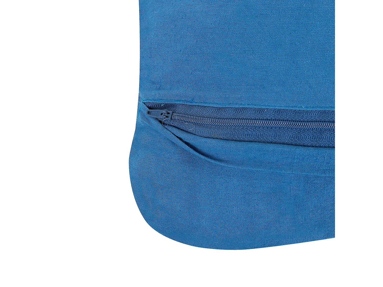 Lot de 2 coussins décoratifs KARATAS Coton 45 x 45 cm Bleu Motif géométrique