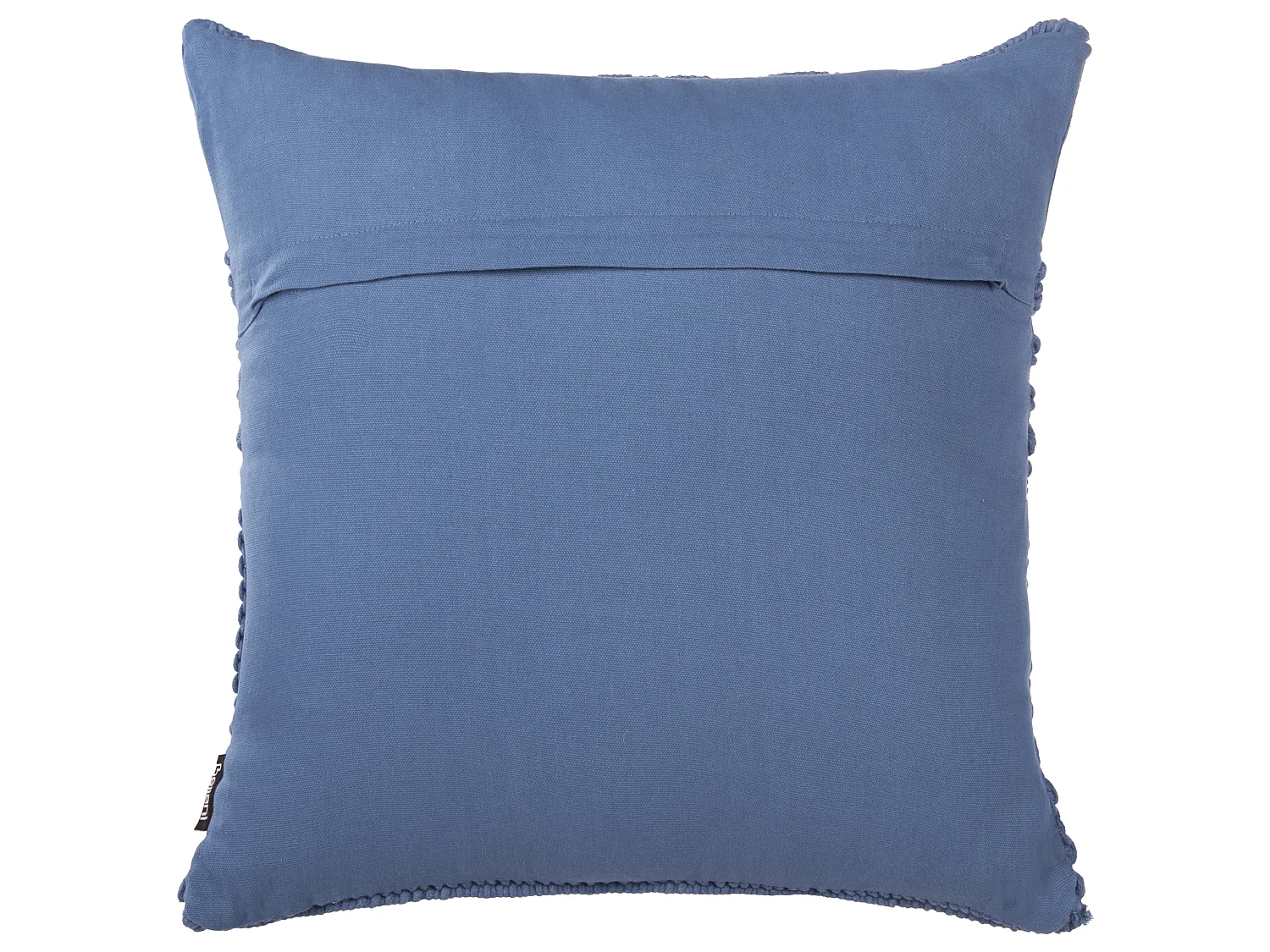 Lot de 2 coussins décoratifs KARATAS Coton 45 x 45 cm Bleu Motif géométrique