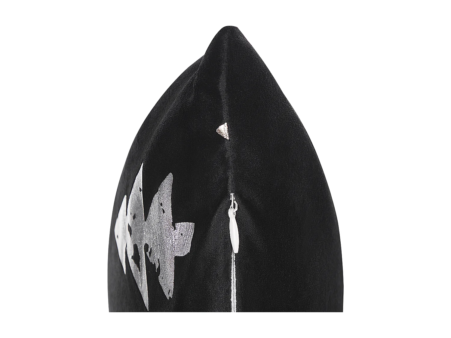 Conjunto de 2 almofadas decorativas CUPID Veludo 45 x 45 cm Preto Padrão natalicio