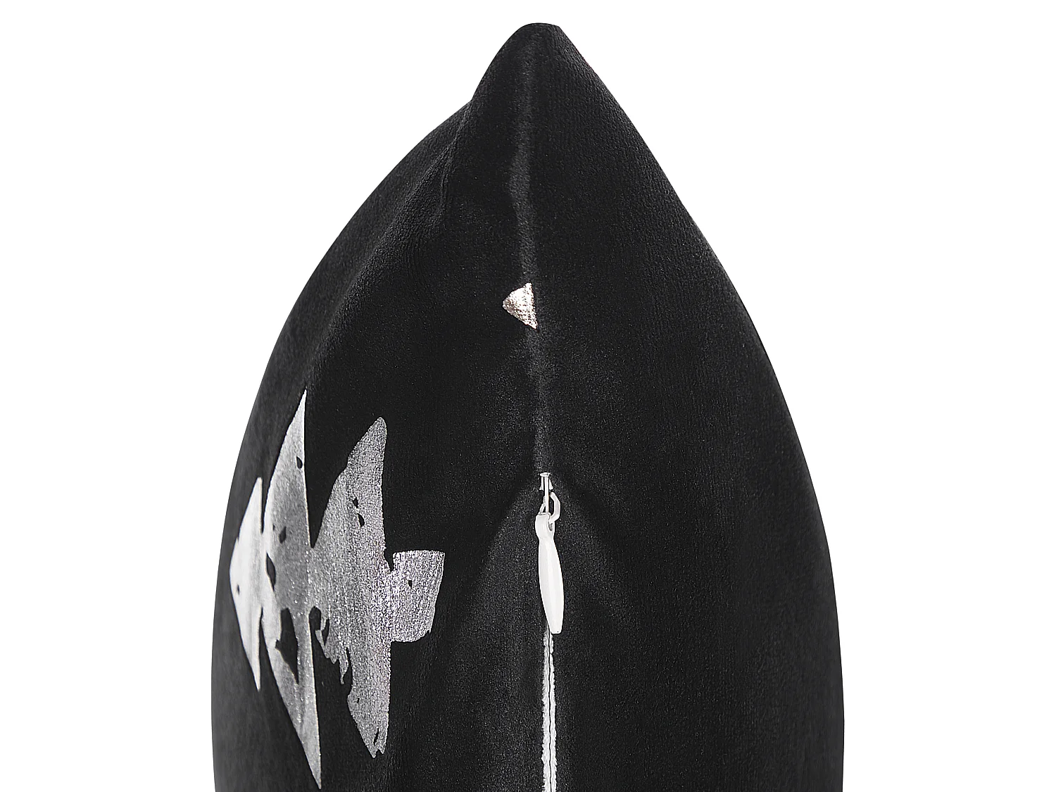 Lot de 2 coussins décoratifs CUPID Velours 45 x 45 cm Noir Motif de Noël
