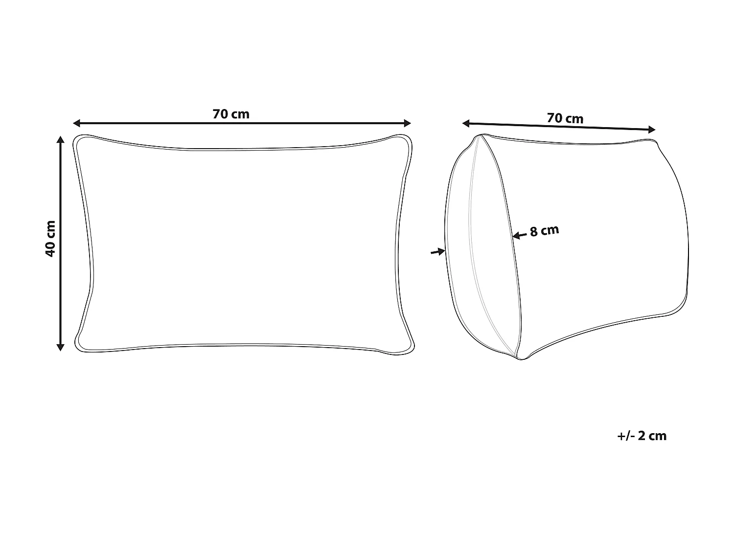 Cuscino da esterno TRIFOS Trama geometrica 40 x 70 cm Blu