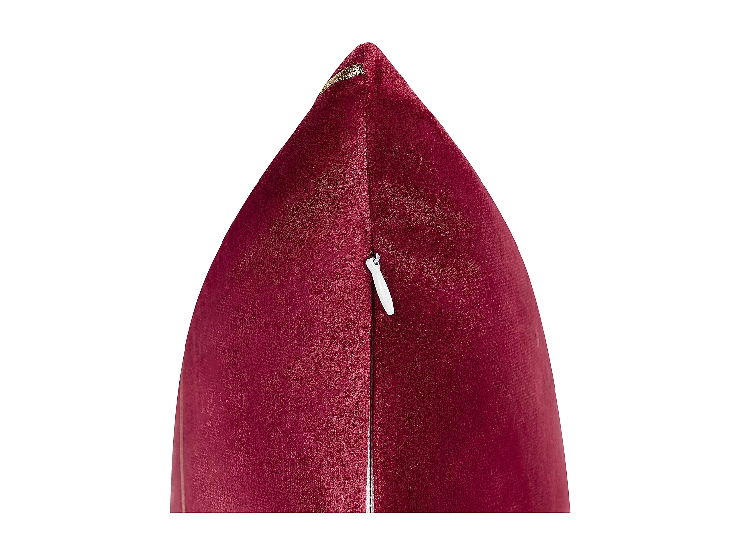 Lot de 2 coussins décoratifs PINUS Velours 45 x 45 cm Rouge Motif géométrique