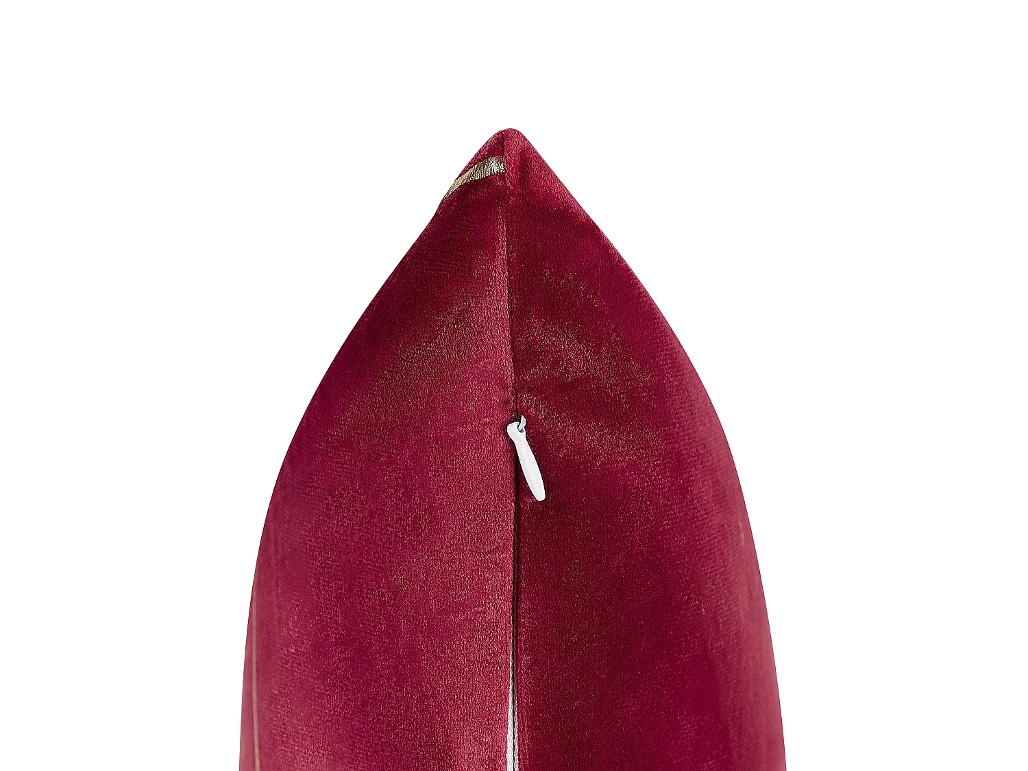 Lot de 2 coussins décoratifs PINUS Velours 45 x 45 cm Rouge Motif géométrique