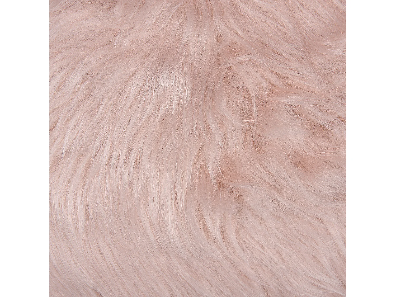 Lot de 2 coussins décoratifs LUBHA Fourrure synthétique 42 x 42 cm Rose Unicolore