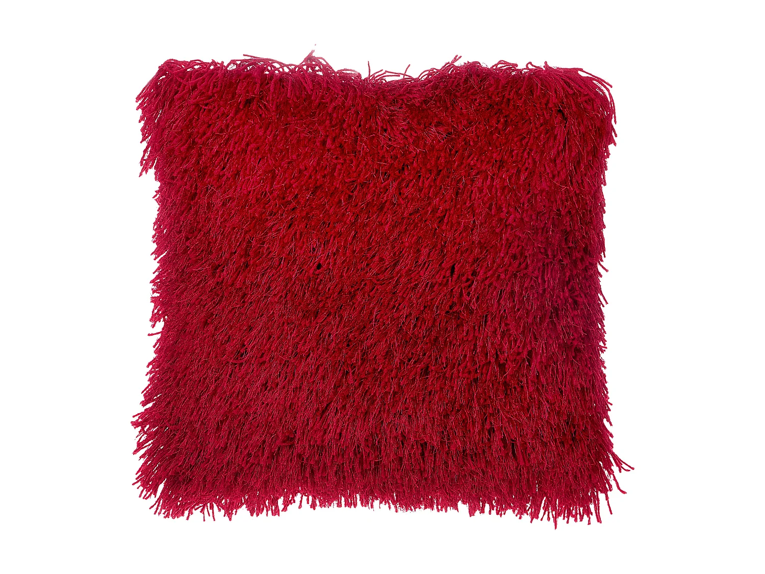Lot de 2 coussins décoratifs CIDE 45 x 45 cm Rouge foncé Unicolore