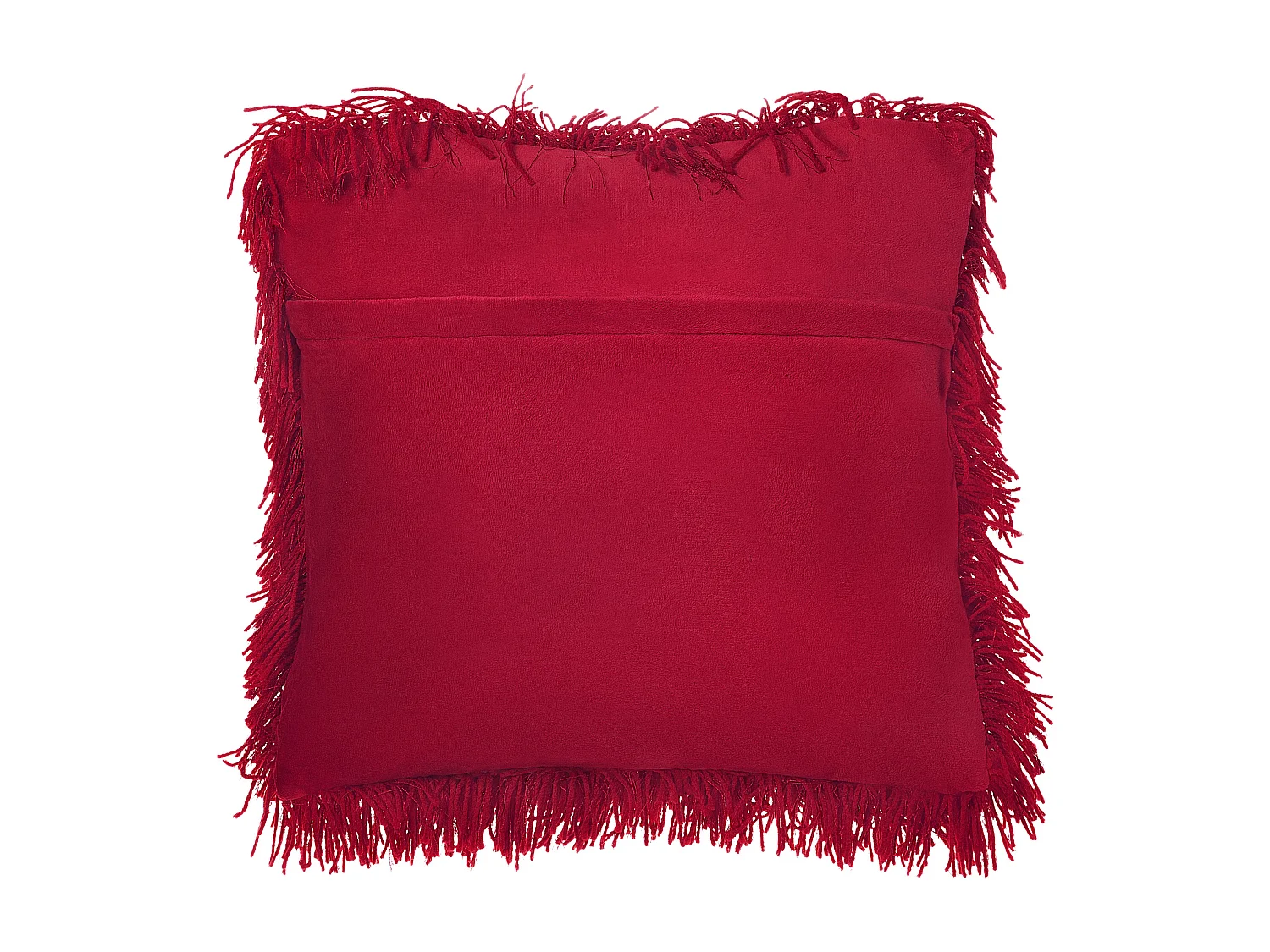 Lot de 2 coussins décoratifs CIDE 45 x 45 cm Rouge foncé Unicolore