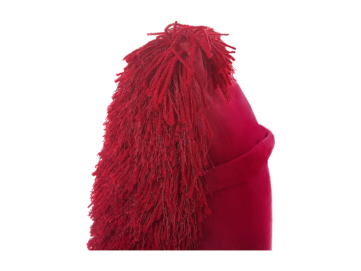 Lot de 2 coussins décoratifs CIDE 45 x 45 cm Rouge foncé Unicolore