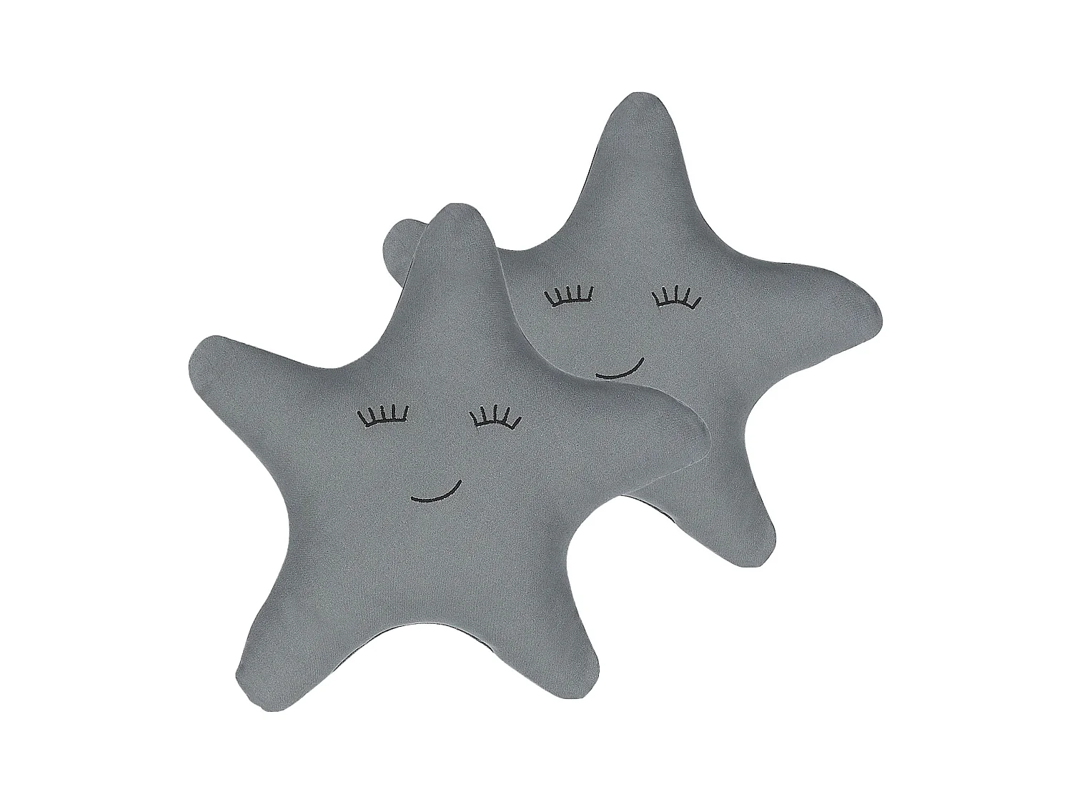 Lot de 2 coussins décoratifs BHOPAL Coton 40 x 40 cm Gris Étoile