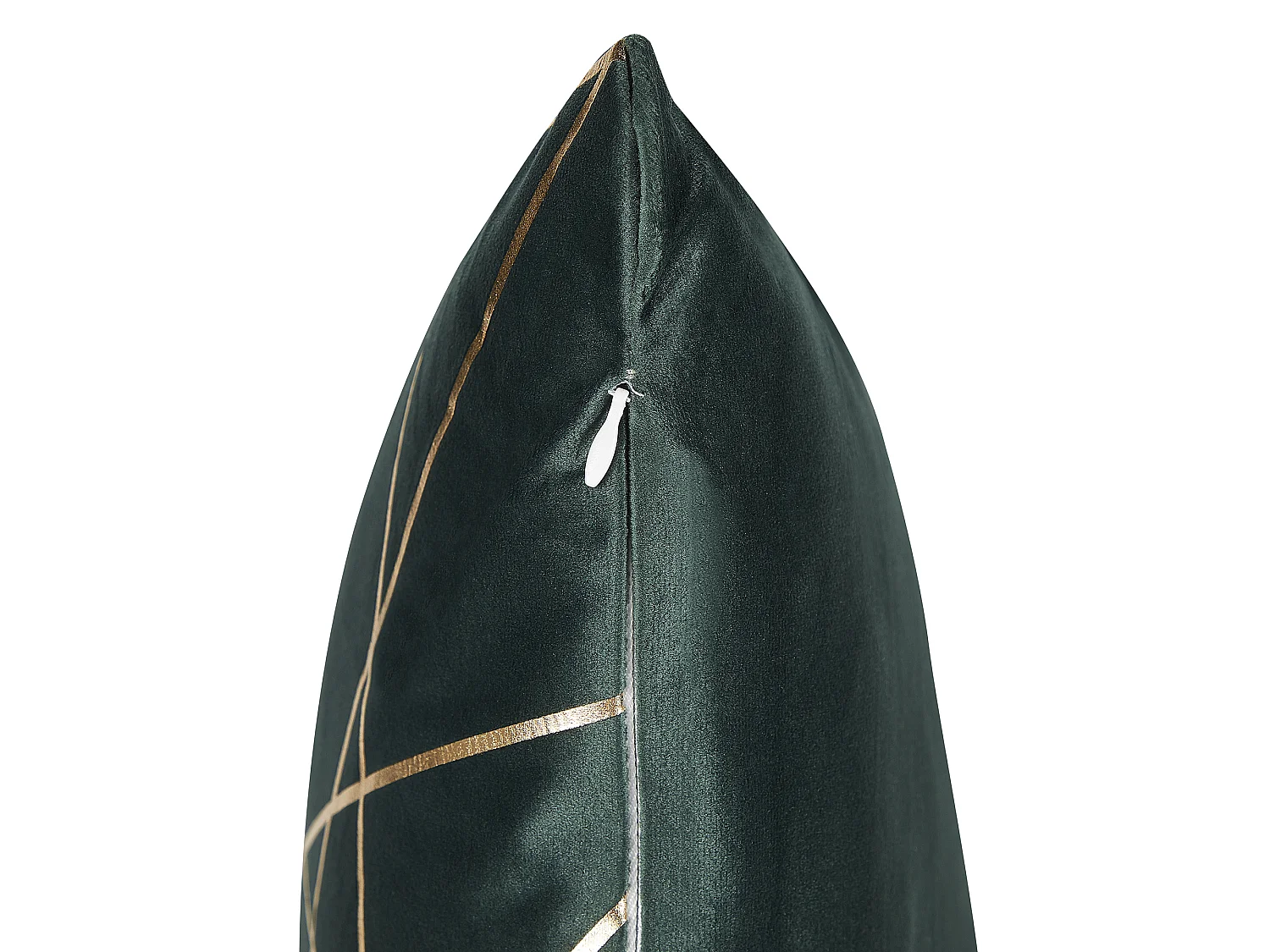 Lot de 2 coussins décoratifs PINUS Velours 45 x 45 cm Vert foncé Motif géométrique