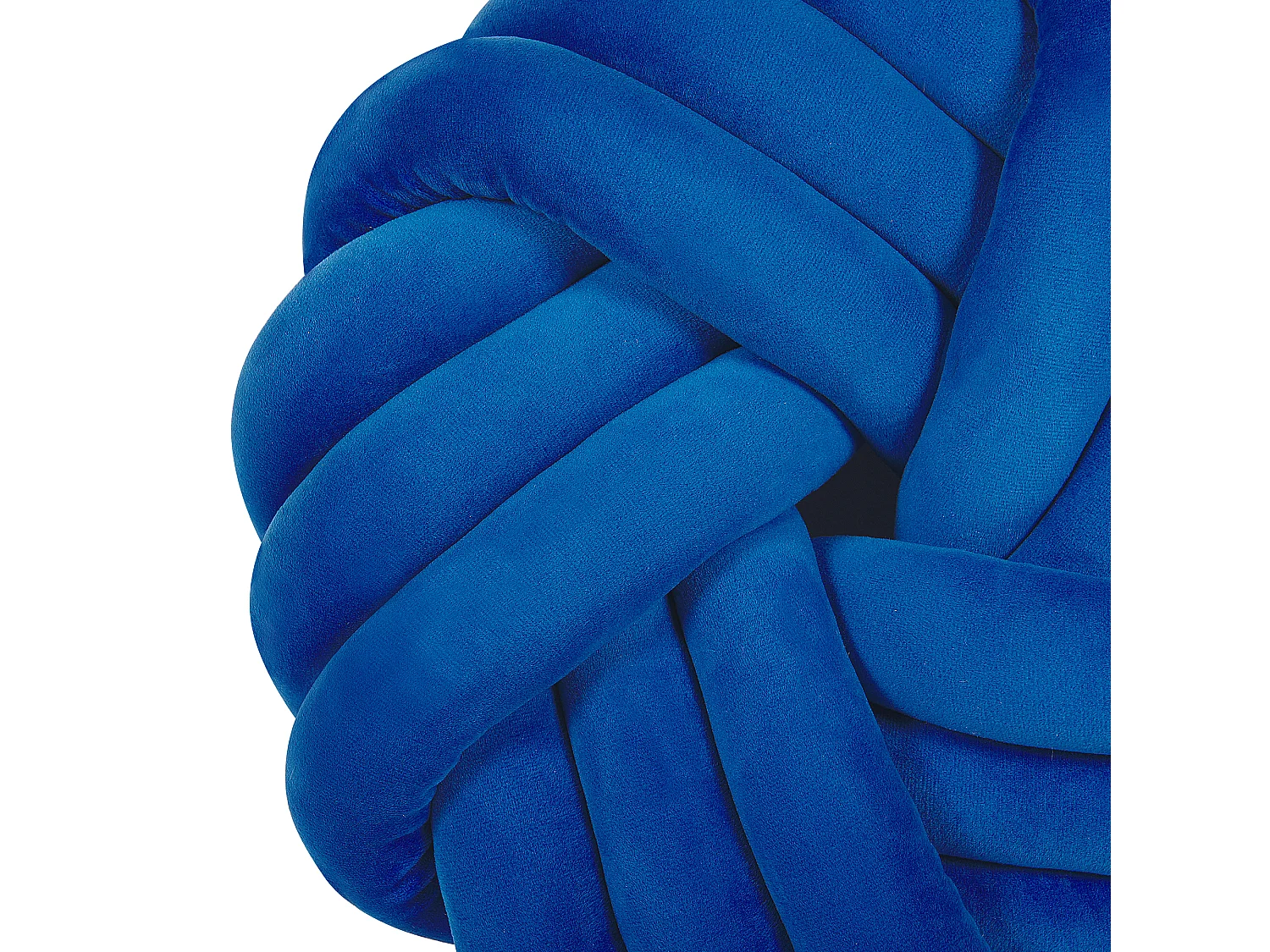 Dekokissen AKOLA Samtstoff 30 x 30 cm Blau Ohne Muster