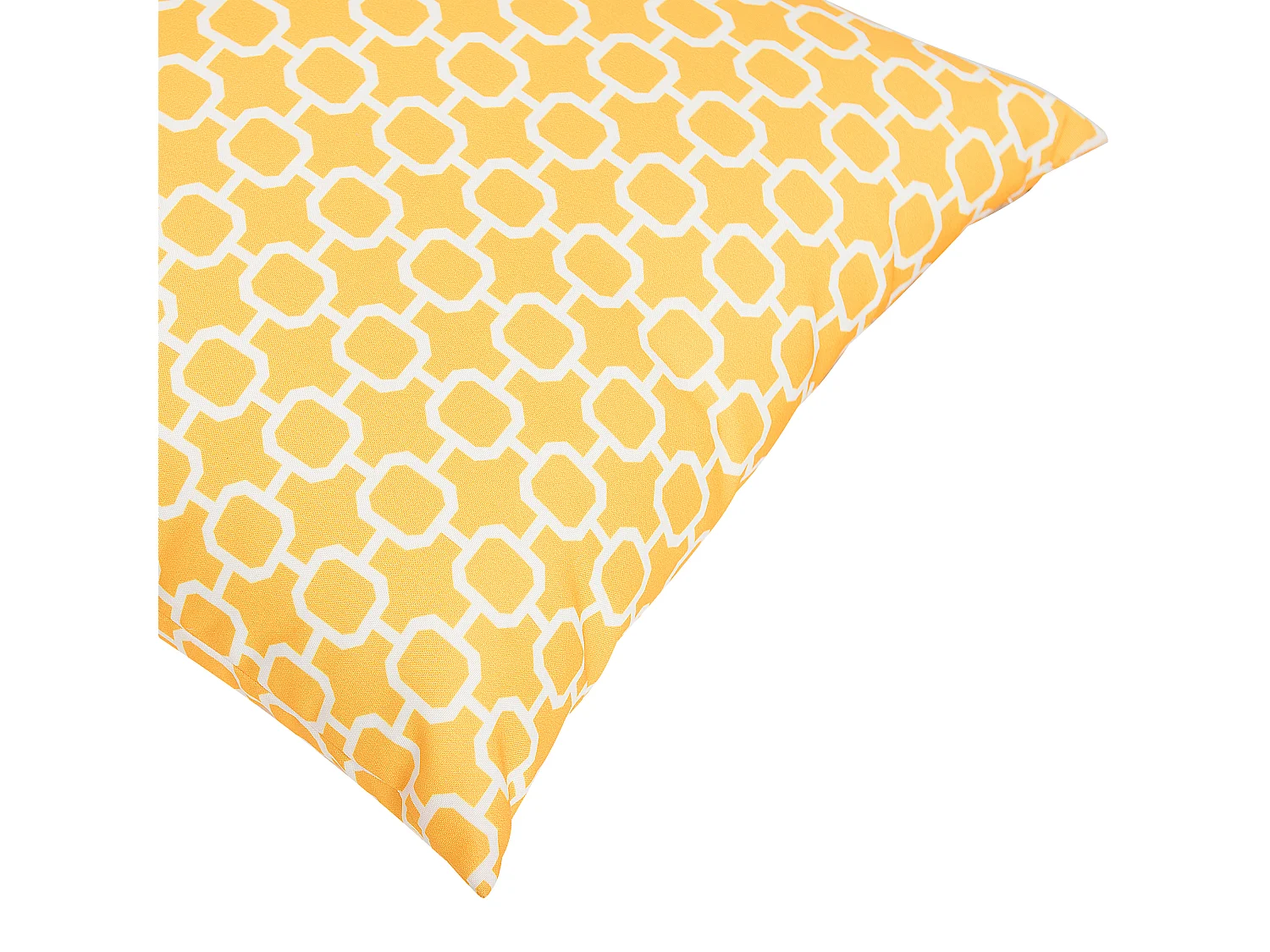 Conjunto de 2 cojines de exterior ASTAKOS Patrón geométrico 40 x 40 cm Amarillo