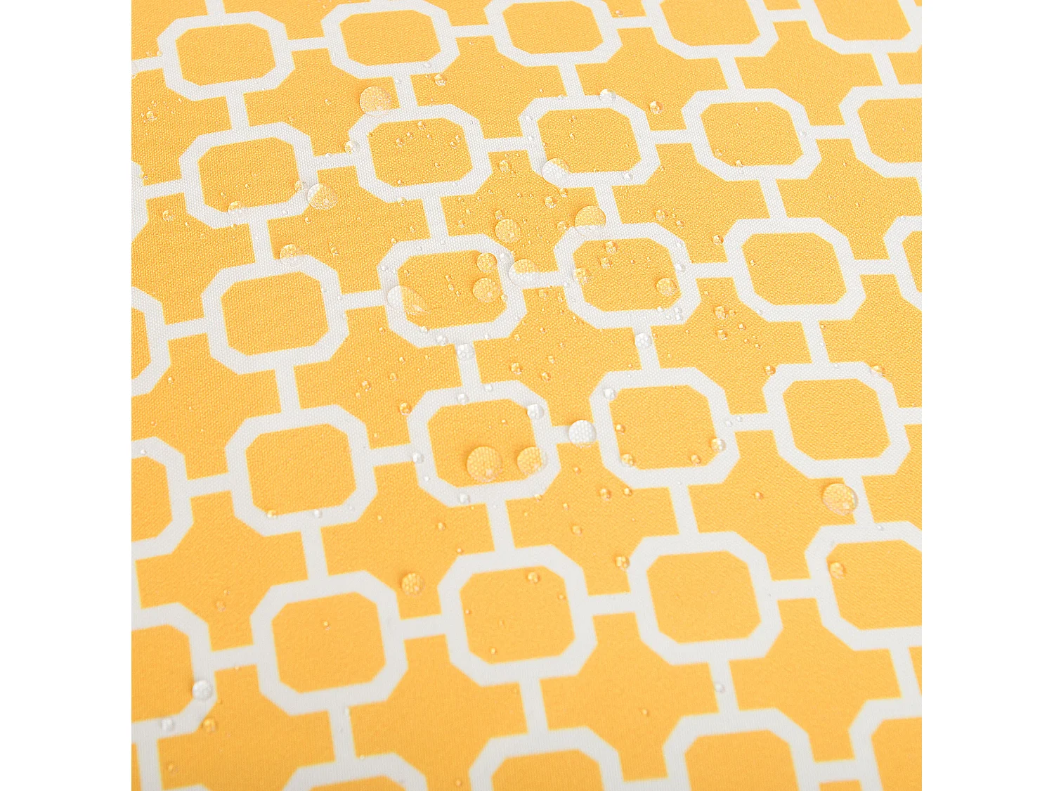 Conjunto de 2 cojines de exterior ASTAKOS Patrón geométrico 40 x 40 cm Amarillo