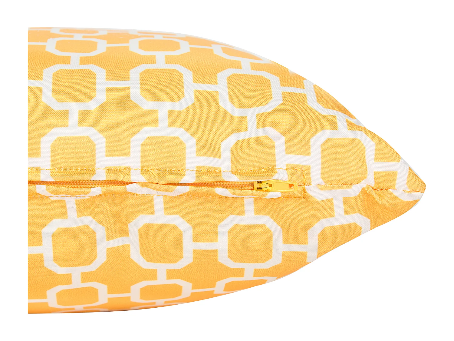 Lot de 2 coussins d'extérieur ASTAKOS Motif géométrique 40 x 40 cm Jaune