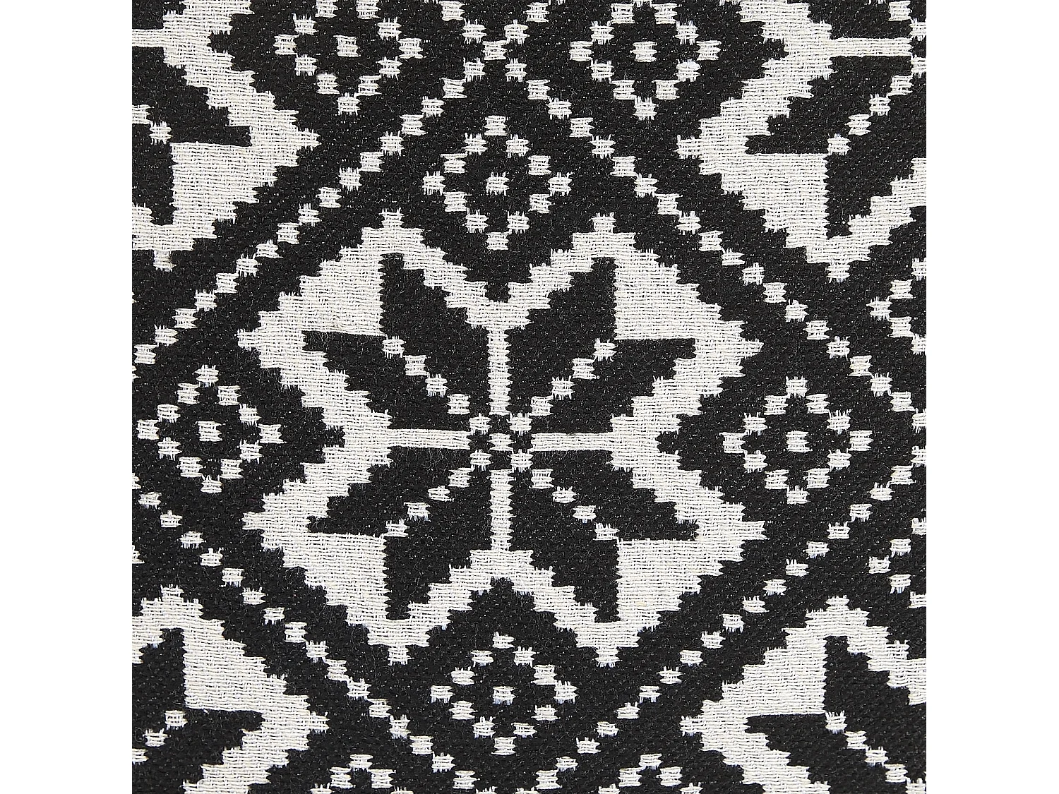 Dekokissen mit Füllung 2er Set schwarz / creme geometrisch 45x45 cm Beskoz