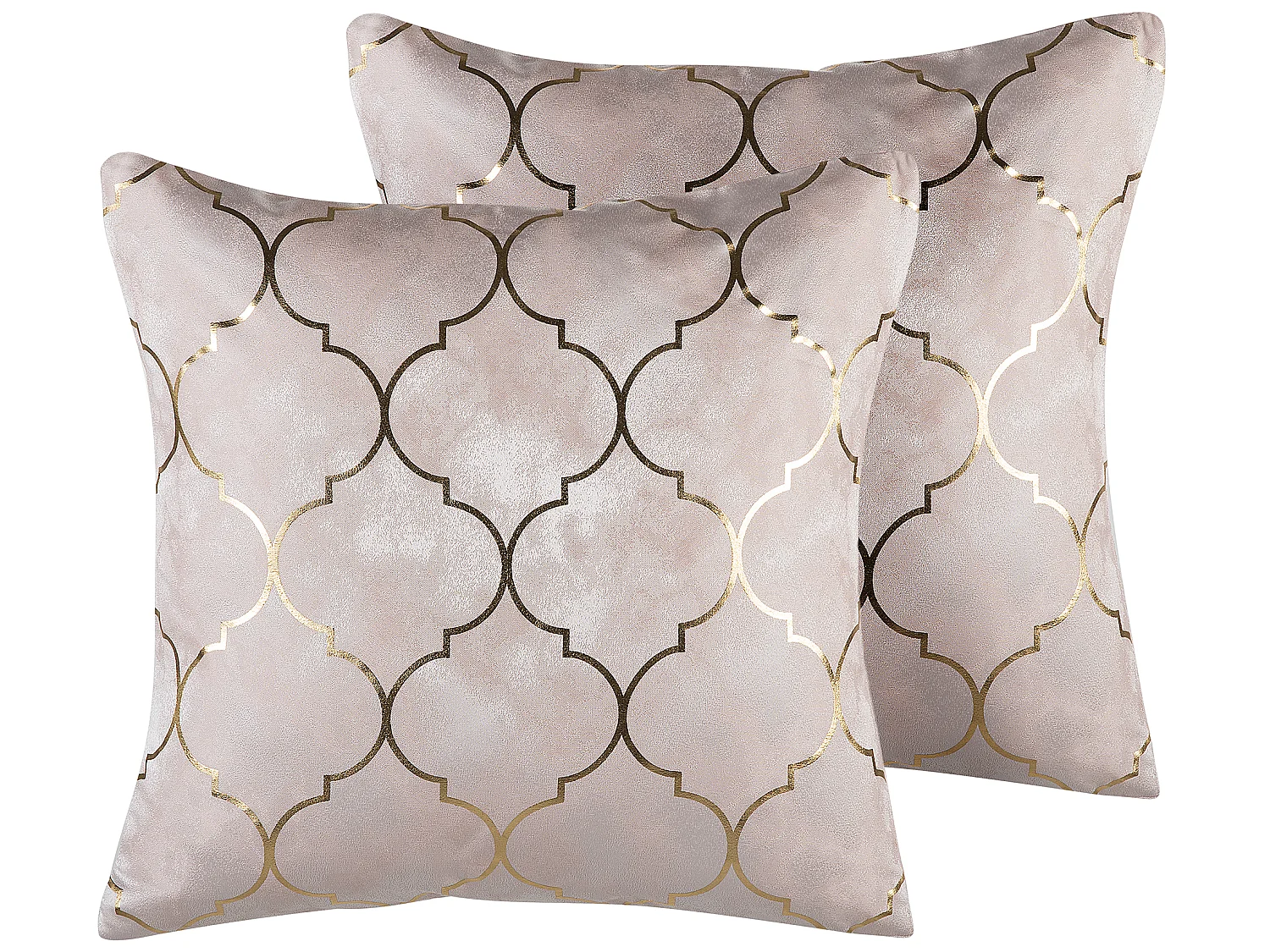 Dekokissen 2er Set ALYSSUM 45 x 45 cm Rosa Marokkanisches Muster