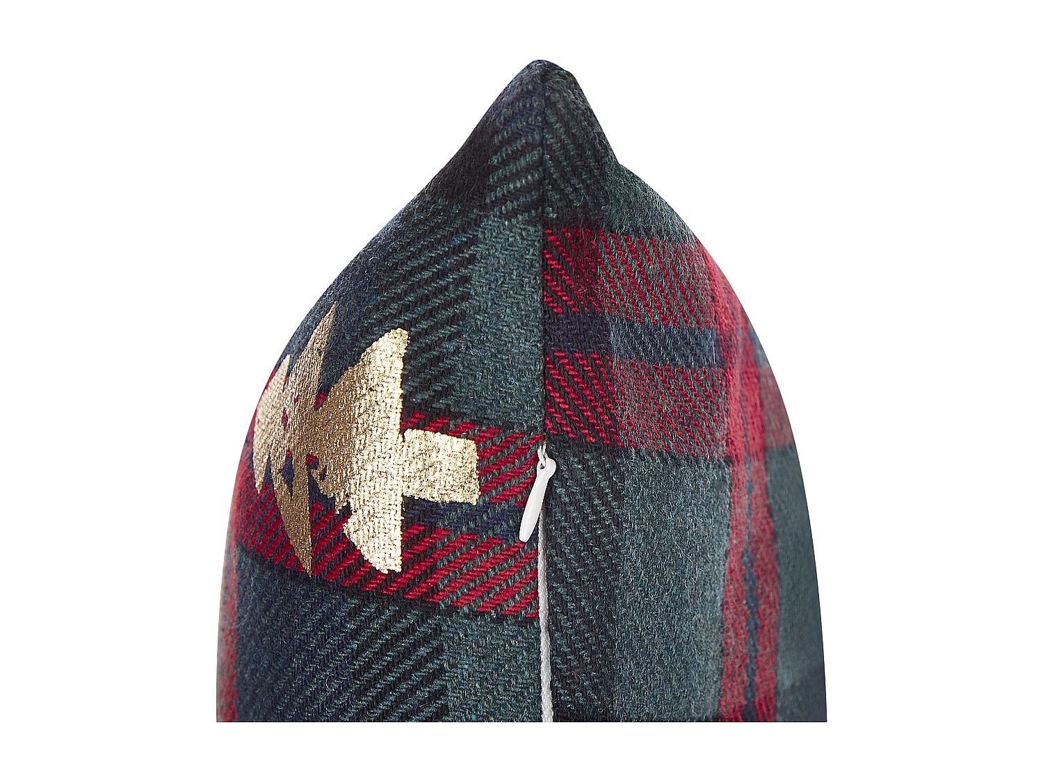 Zestaw 2 poduszek dekoracyjnych CUPID 45 x 45 cm Ciemnozielony Wzór świąteczny