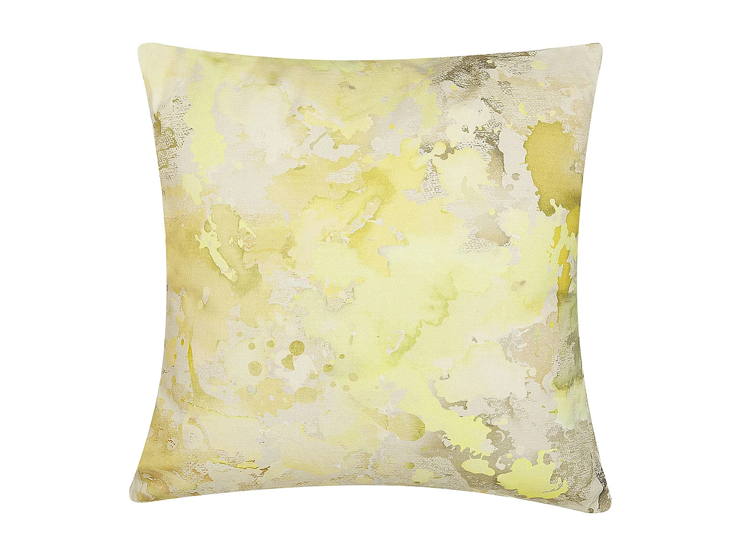 Lot de 2 coussins décoratifs PACHIRA Coton 45 x 45 cm Jaune Motif abstrait