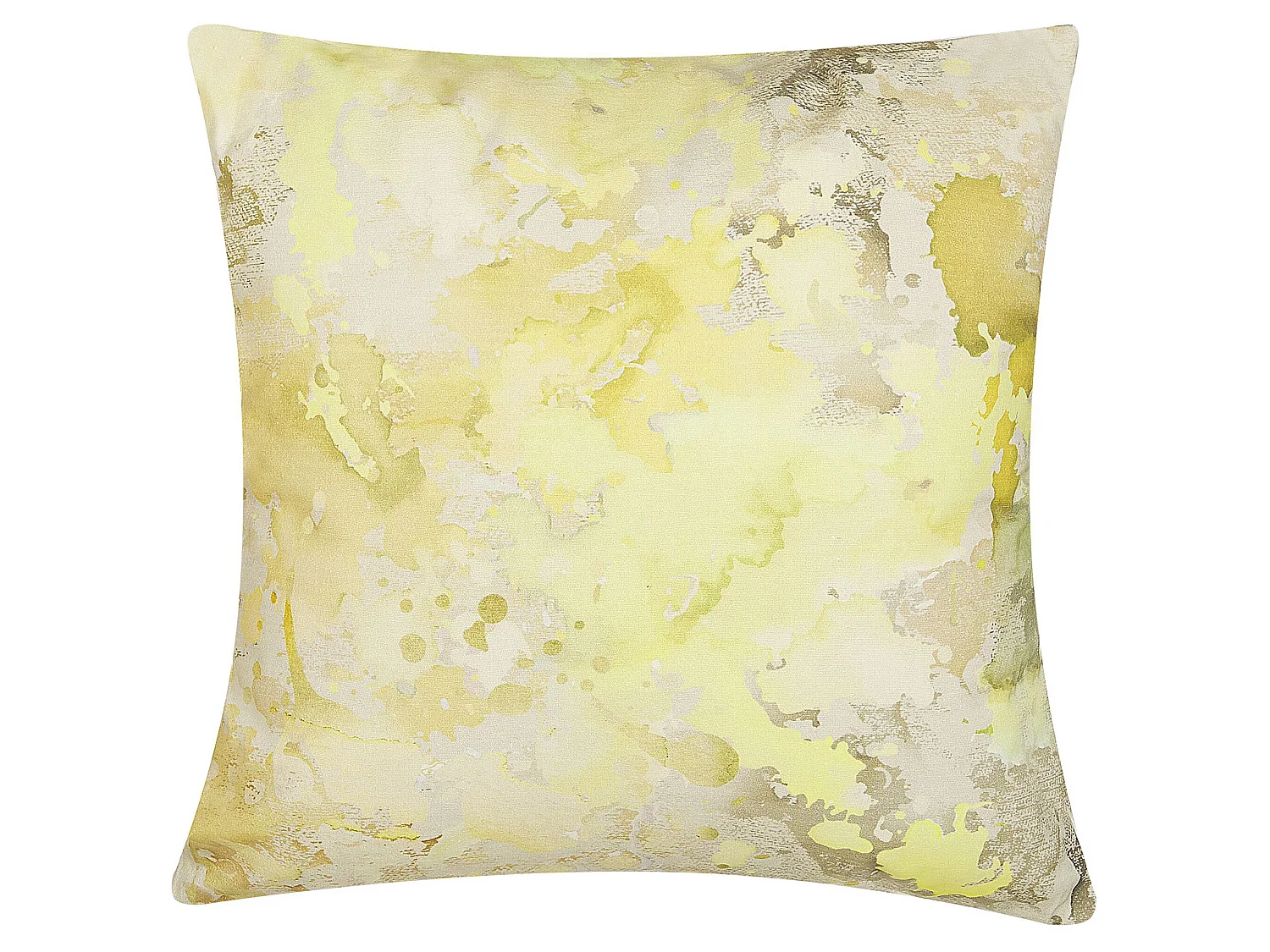 Lot de 2 coussins décoratifs PACHIRA Coton 45 x 45 cm Jaune Motif abstrait