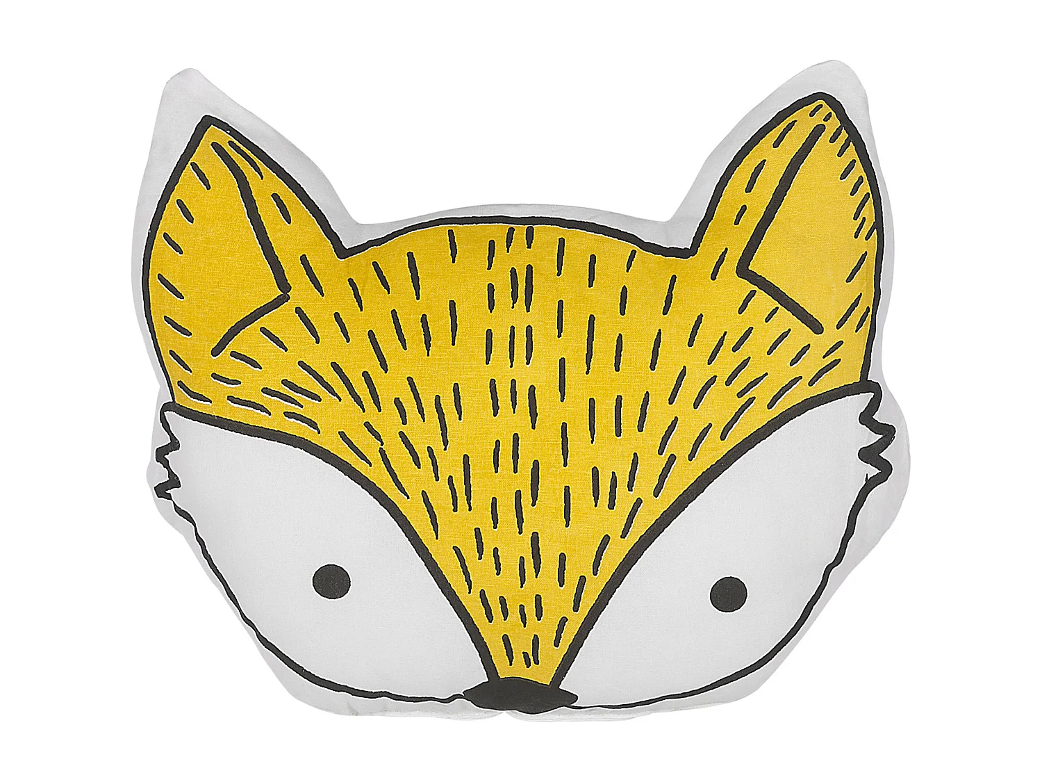 Lot de 2 coussins décoratifs VADODARA Coton 50 x 40 cm Jaune Renard