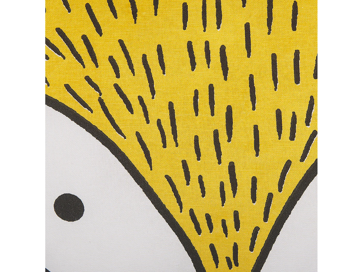 Lot de 2 coussins décoratifs renards jaunes 50 x 40 cm VADODARA