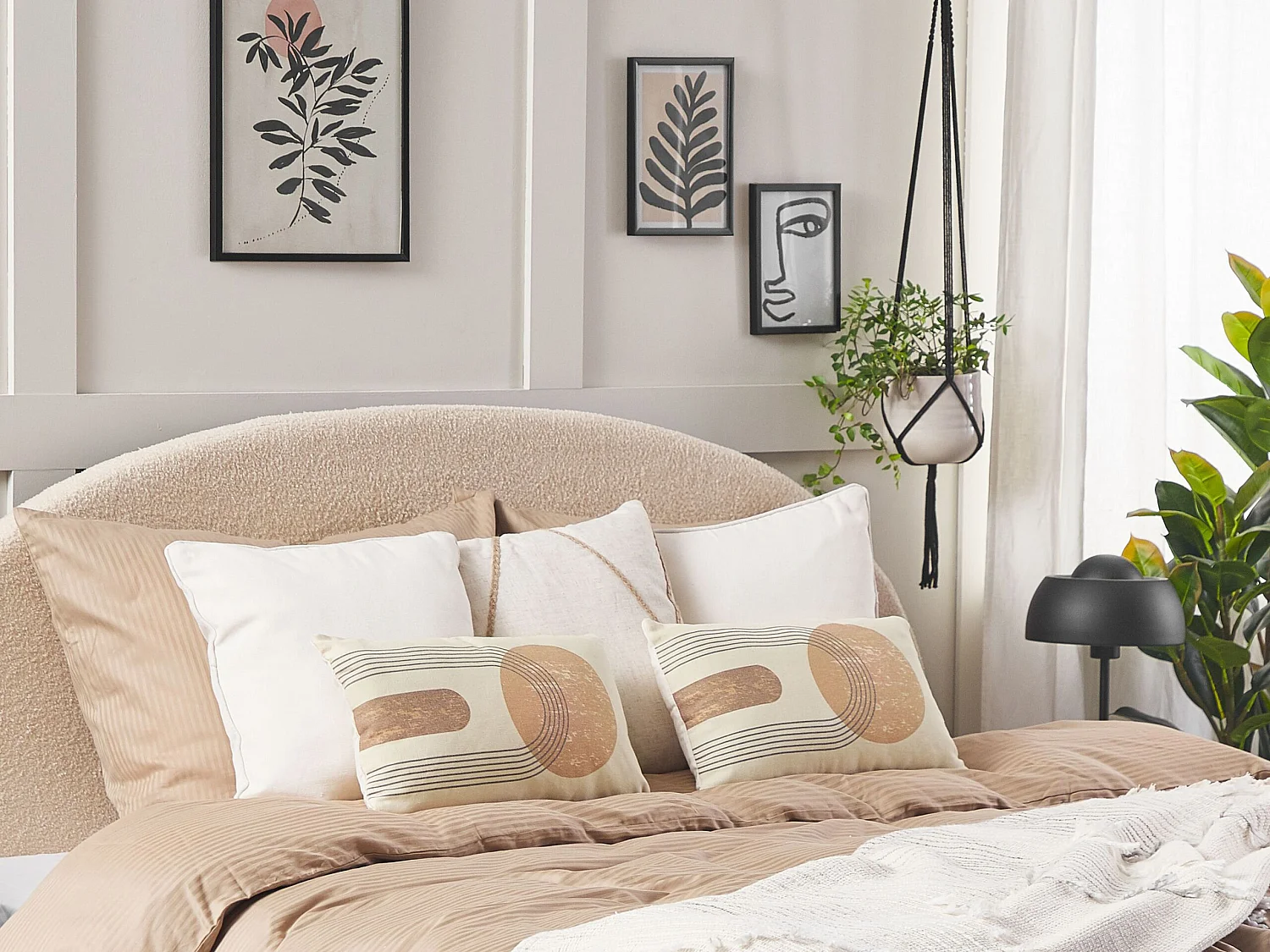 Dekokissen 2er Set geometrisches Muster mehrfarbig 30 x 50 cm modern Nasturtium