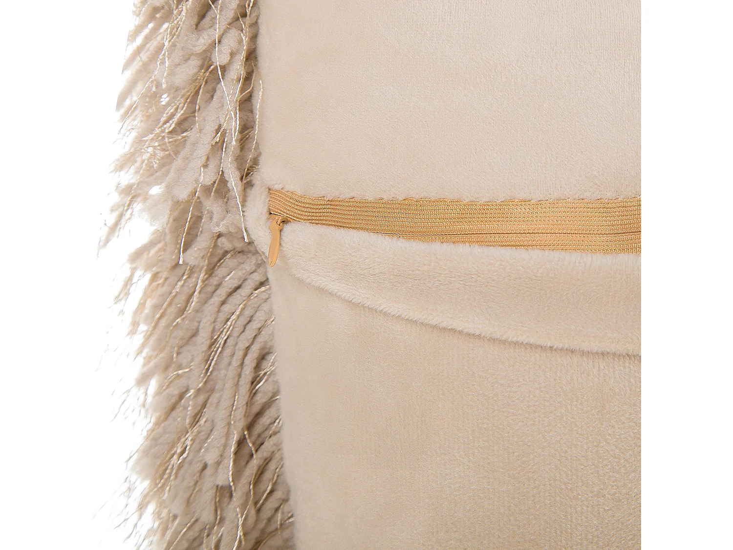 Lot de 2 coussins décoratifs CIDE 45 x 45 cm Beige Unicolore