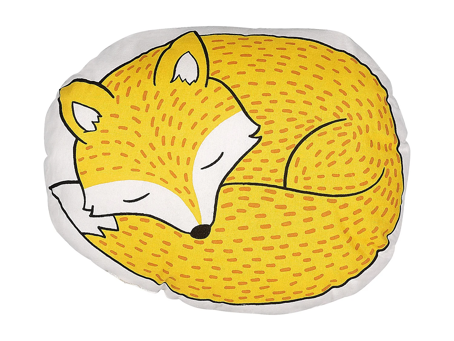 Lot de 2 coussins décoratifs DHANBAD Coton 50 x 40 cm Jaune Renard